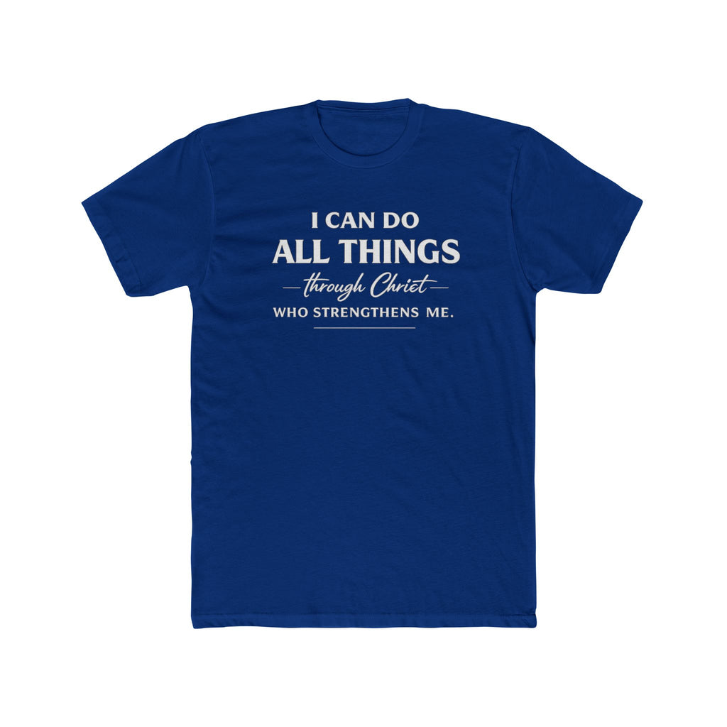 I Can Do All Things Christian Shirt | Crew Tee, Faith Typography