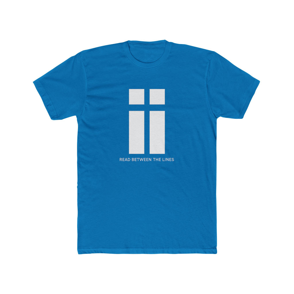 Read Between the Lines graphic Tee | Minimalist Cross Design
