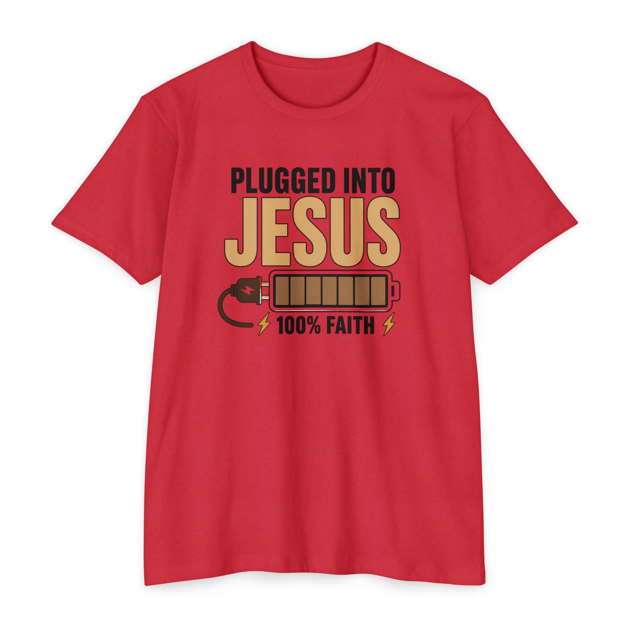 Womens Plugged Into Jesus T-Shirt |