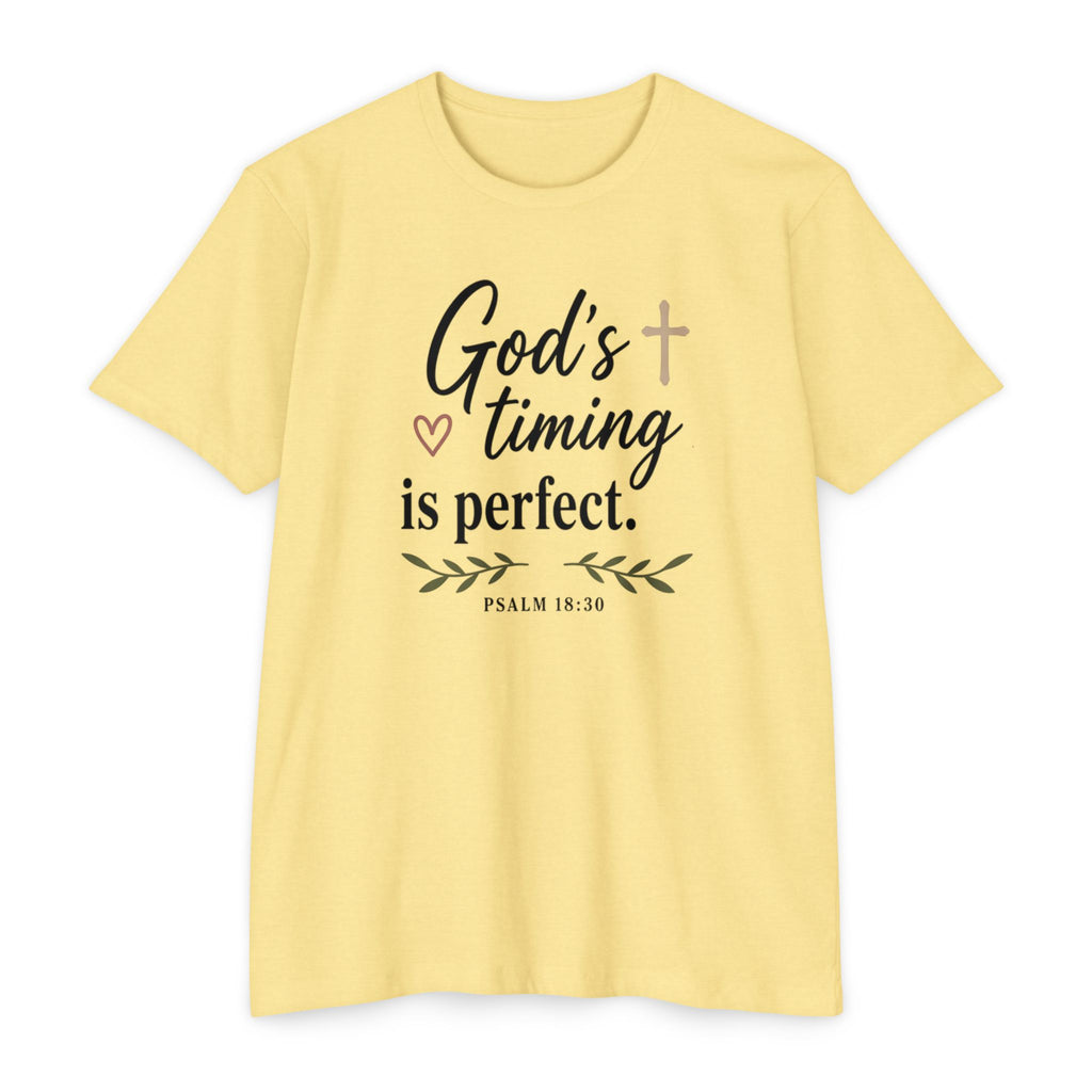 God's Timing Is Perfect T-Shirt — Psalm 31:8 Inspirational Christian Tee