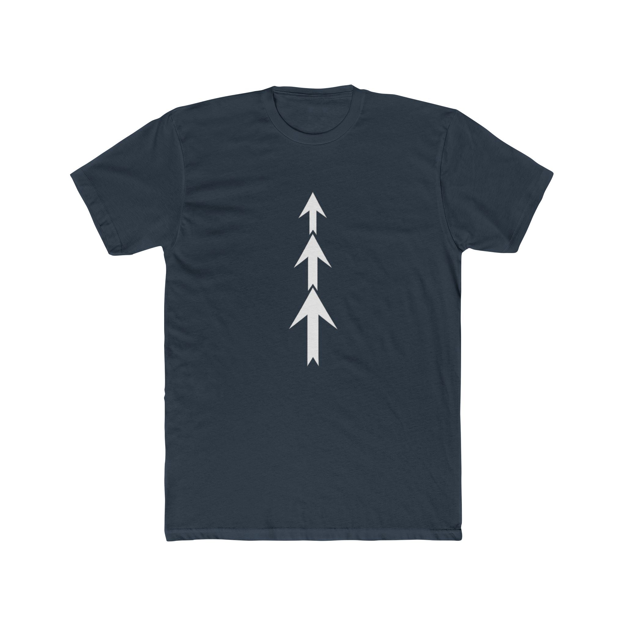 Three Arrows Vertical Tee | Minimal Arrow Graphic T-Shirt