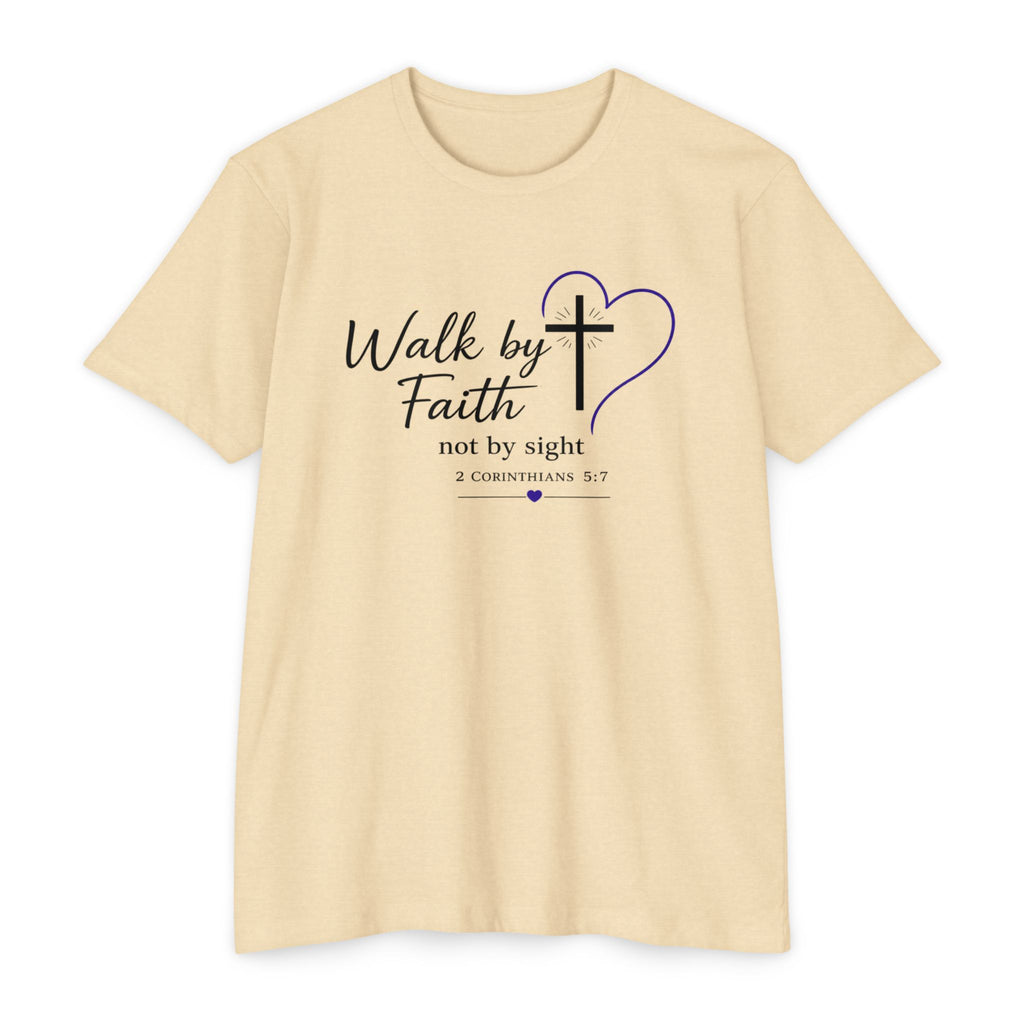 Womens Walk by Faith lantern T-shirt | Christian Tee