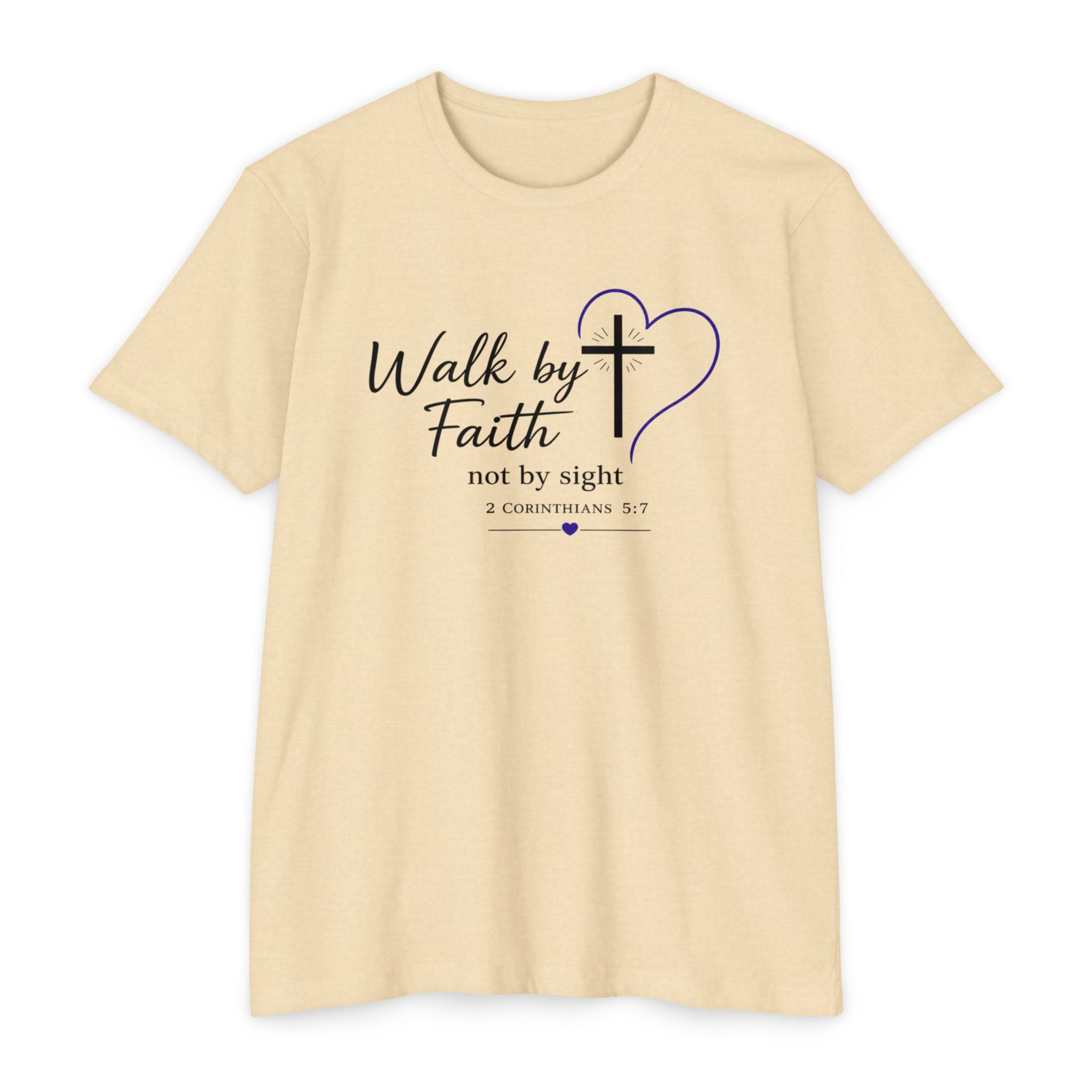 Womens Walk by Faith lantern T-shirt | Christian Tee