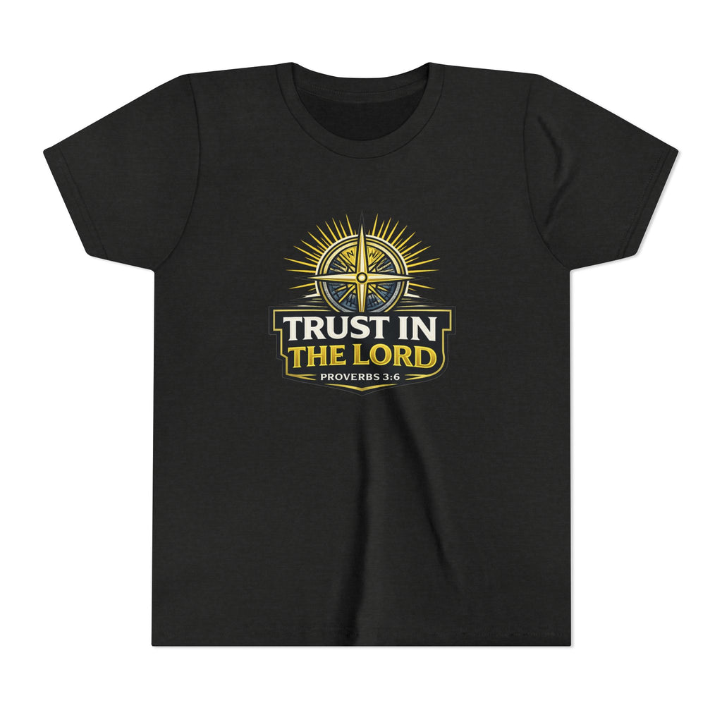 Youth Tee - "Trust in the Lord" Compass Design (Proverbs 3:5-6)