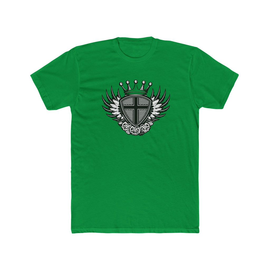 Crowned Winged Shield Tee | Rose Emblem Crest T-Shirt