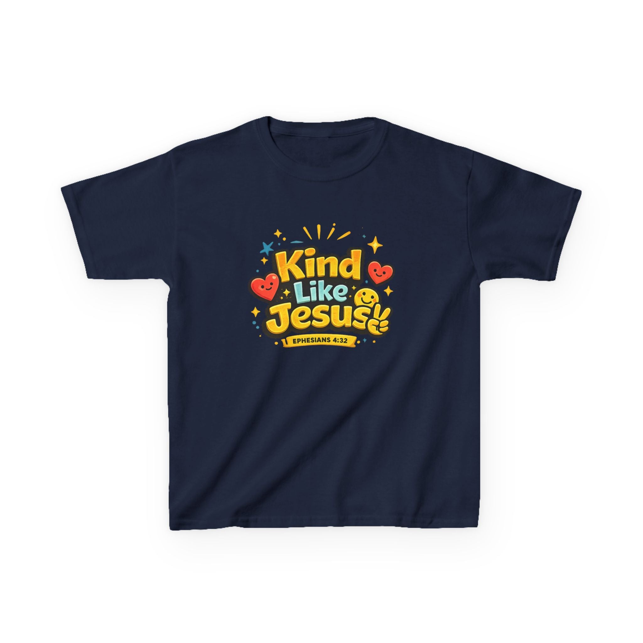 Kids Tee — "Kind Like Jesus" Cute Christian Graphic Shirt