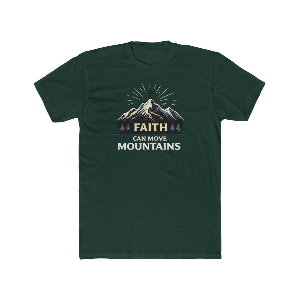Faith Can Move Mountains T-Shirt | Mountain Graphic Tee, Inspirational Christian Shirt