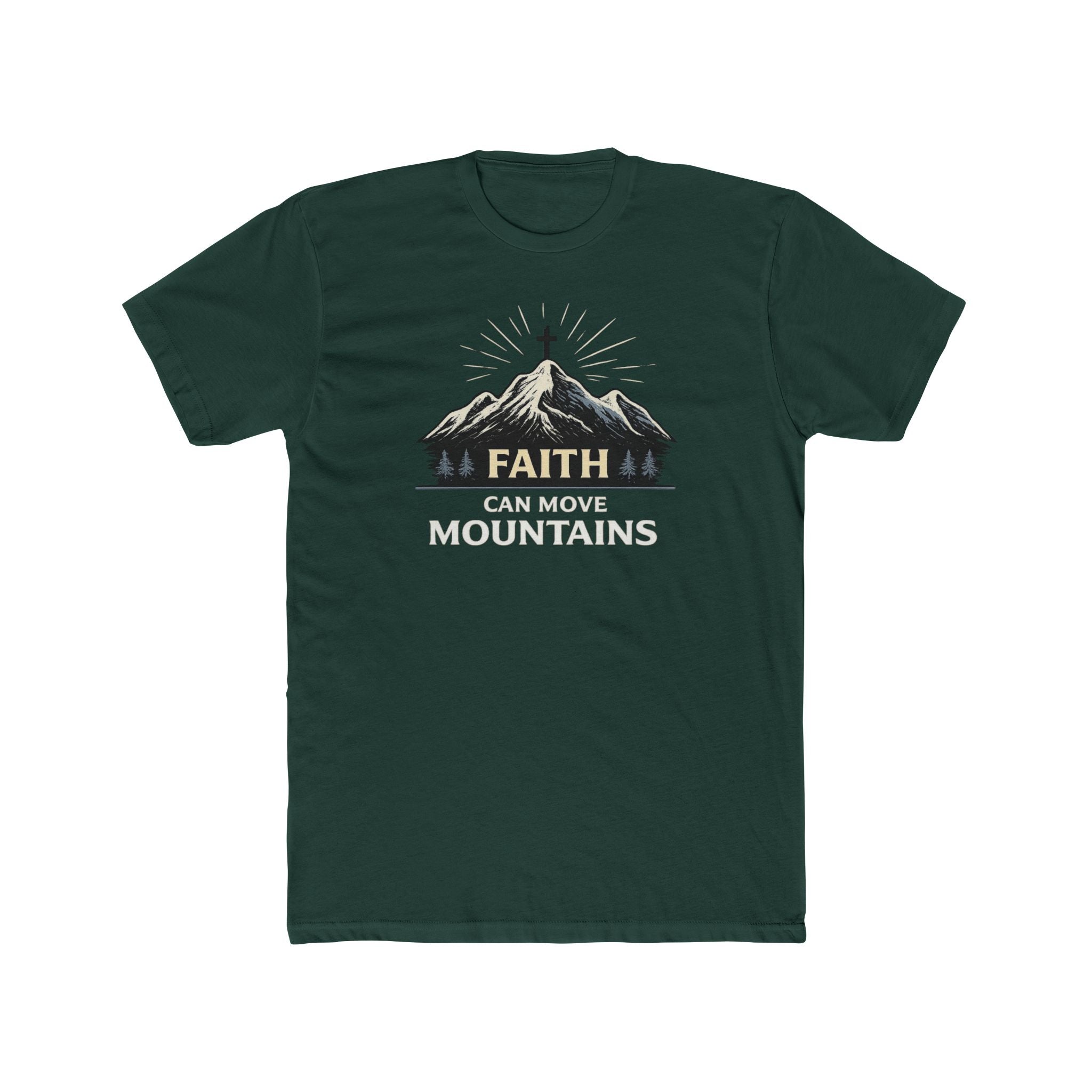 Faith Can Move Mountains T-Shirt | Mountain Graphic Tee, Inspirational Christian Shirt