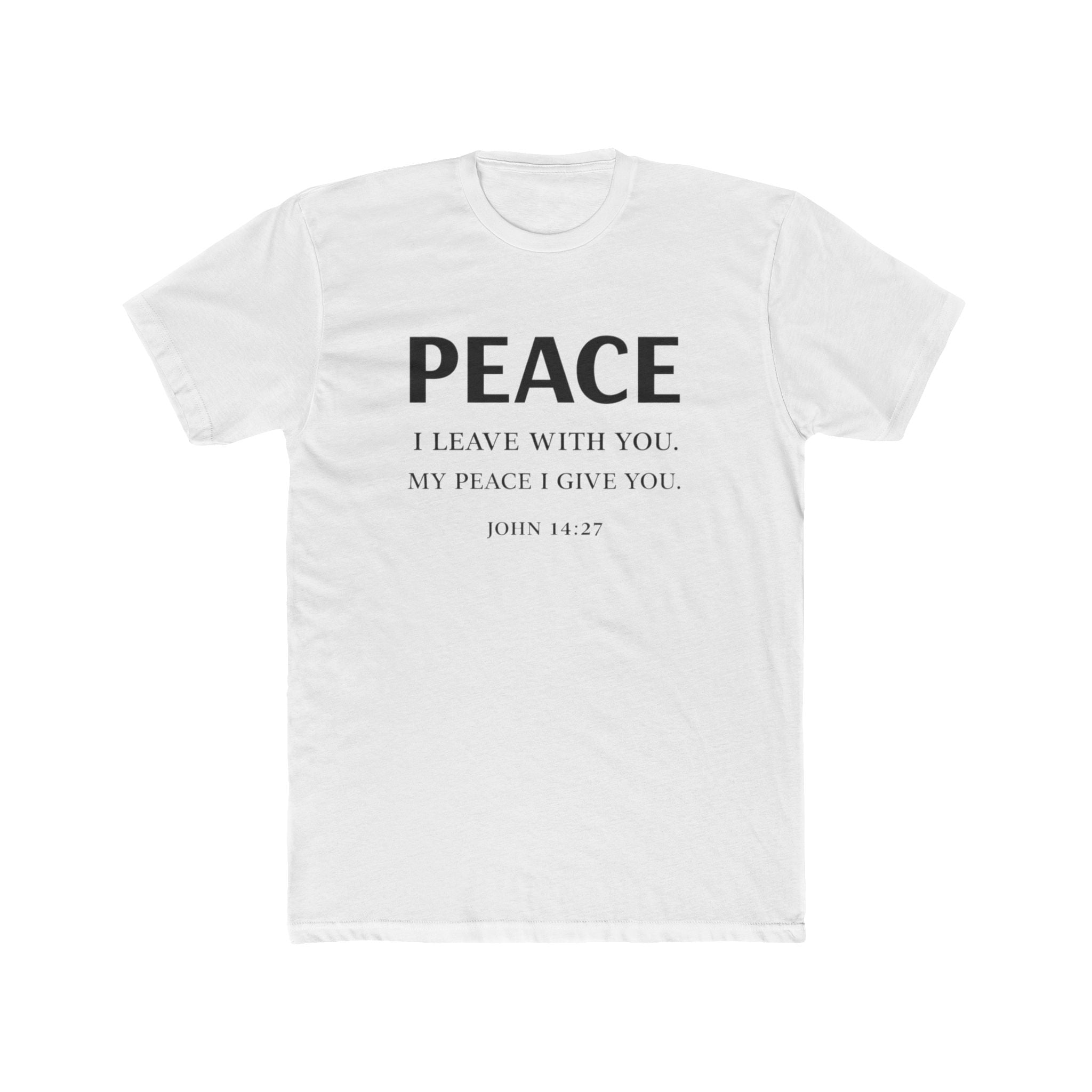 Mens Dove Flight Tee — Soft White T‑Shirt with Soaring Dove Graphic