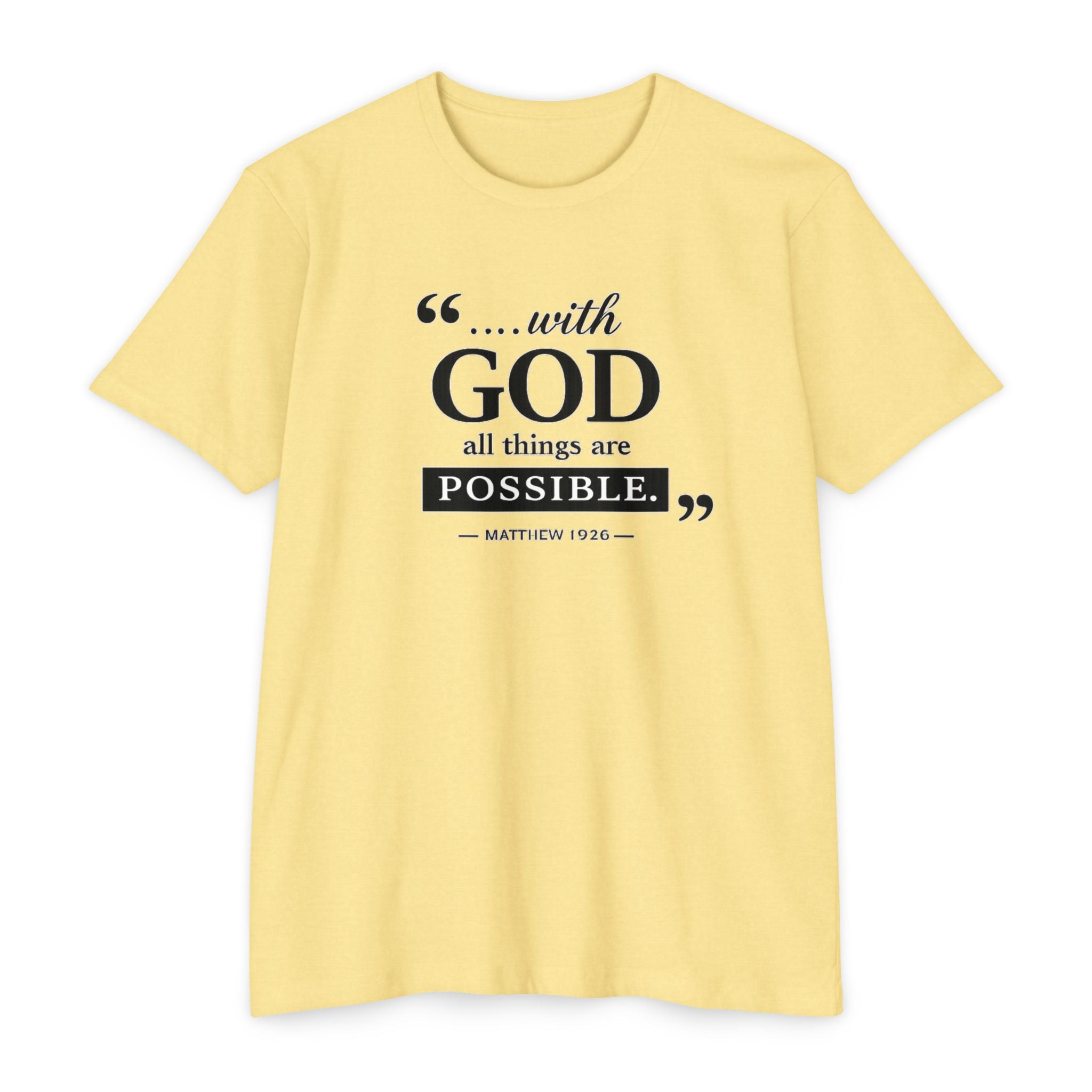 Womens With God All Things Are Possible T-Shirt