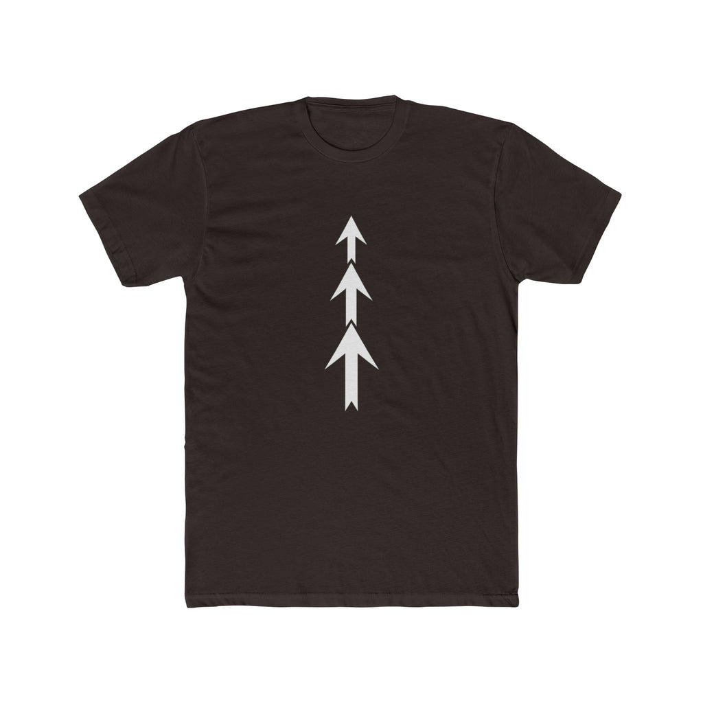 Three Arrows Vertical Tee | Minimal Arrow Graphic T-Shirt
