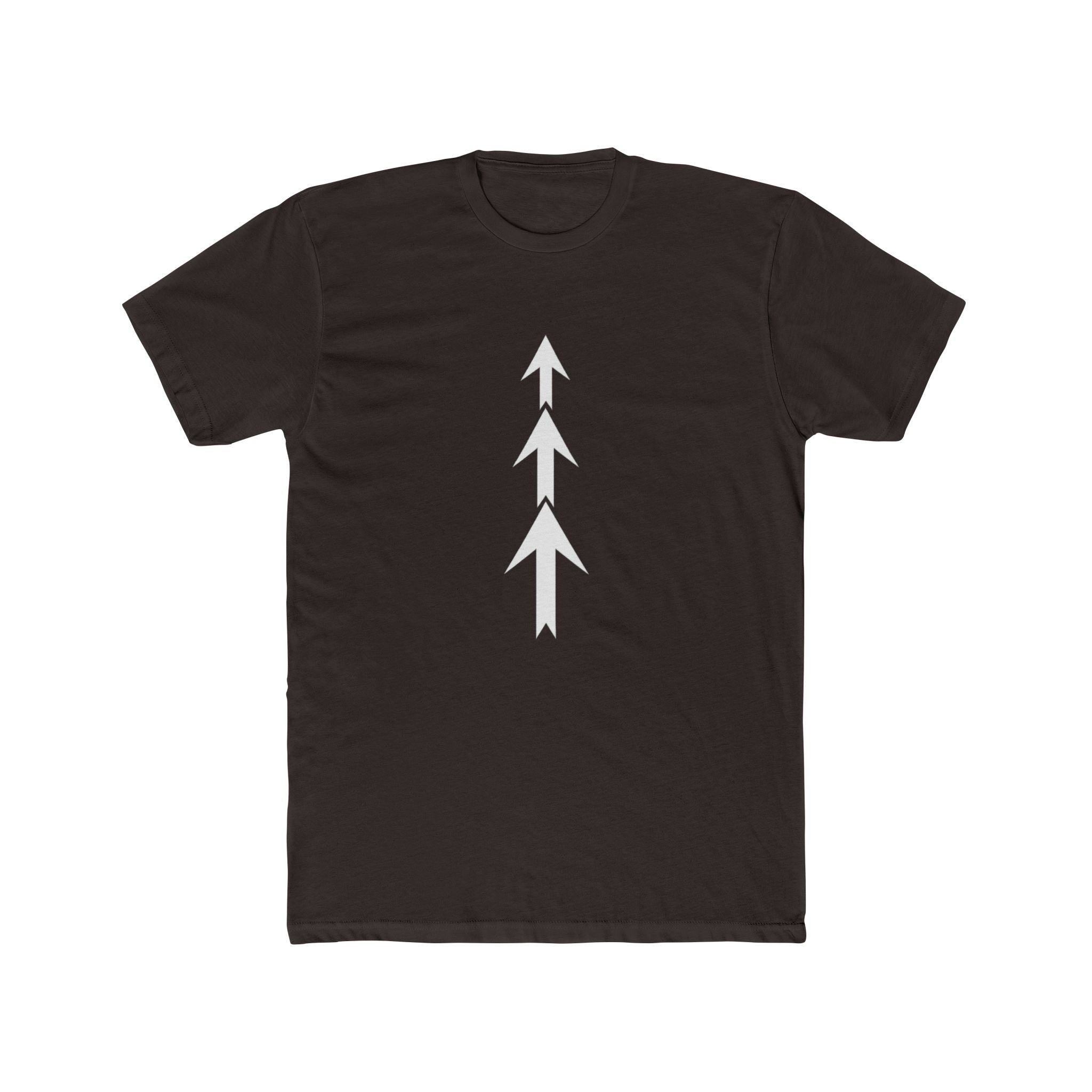 Three Arrows Vertical Tee | Minimal Arrow Graphic T-Shirt