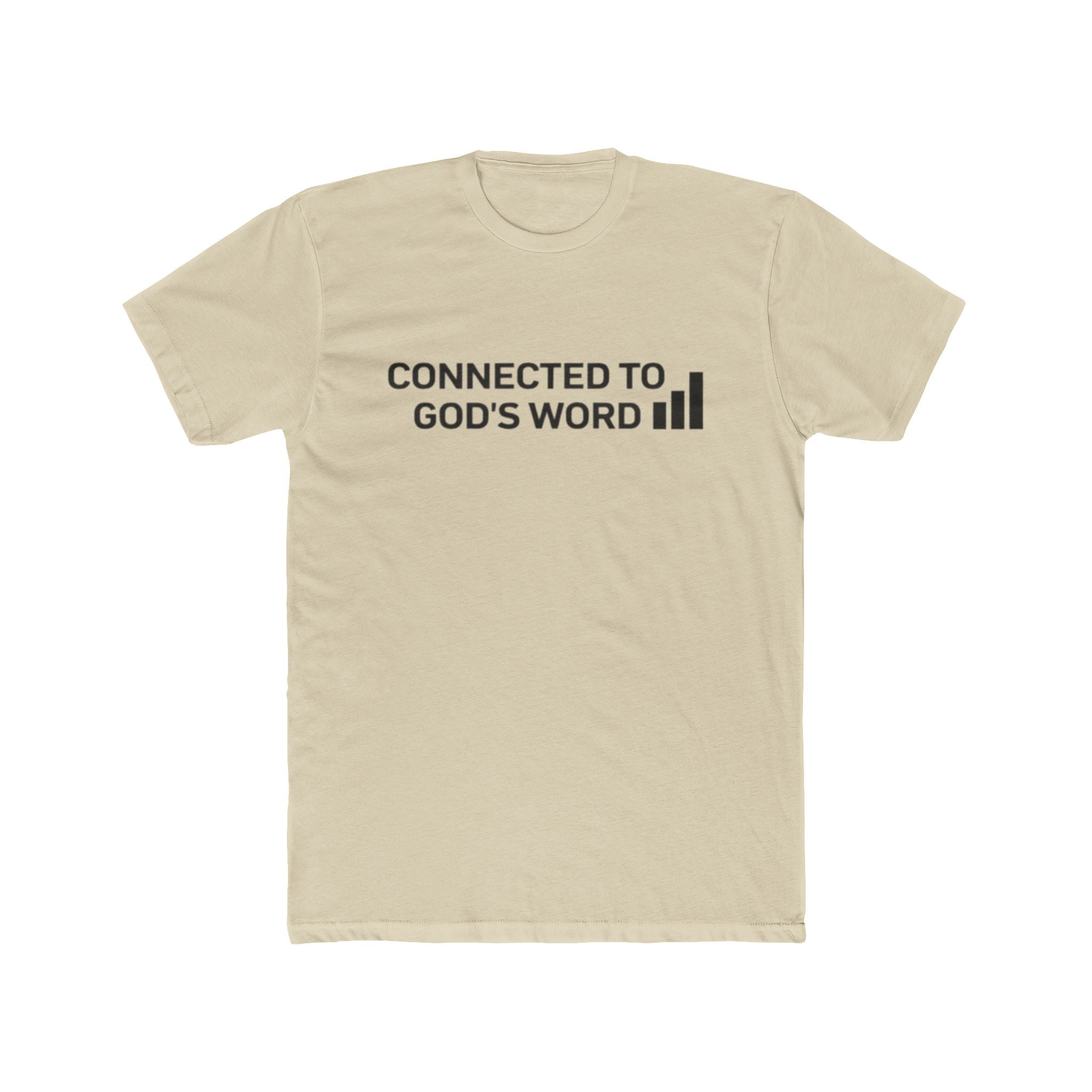Connected to God's Word | Men Christian Faith Graphic Shirt