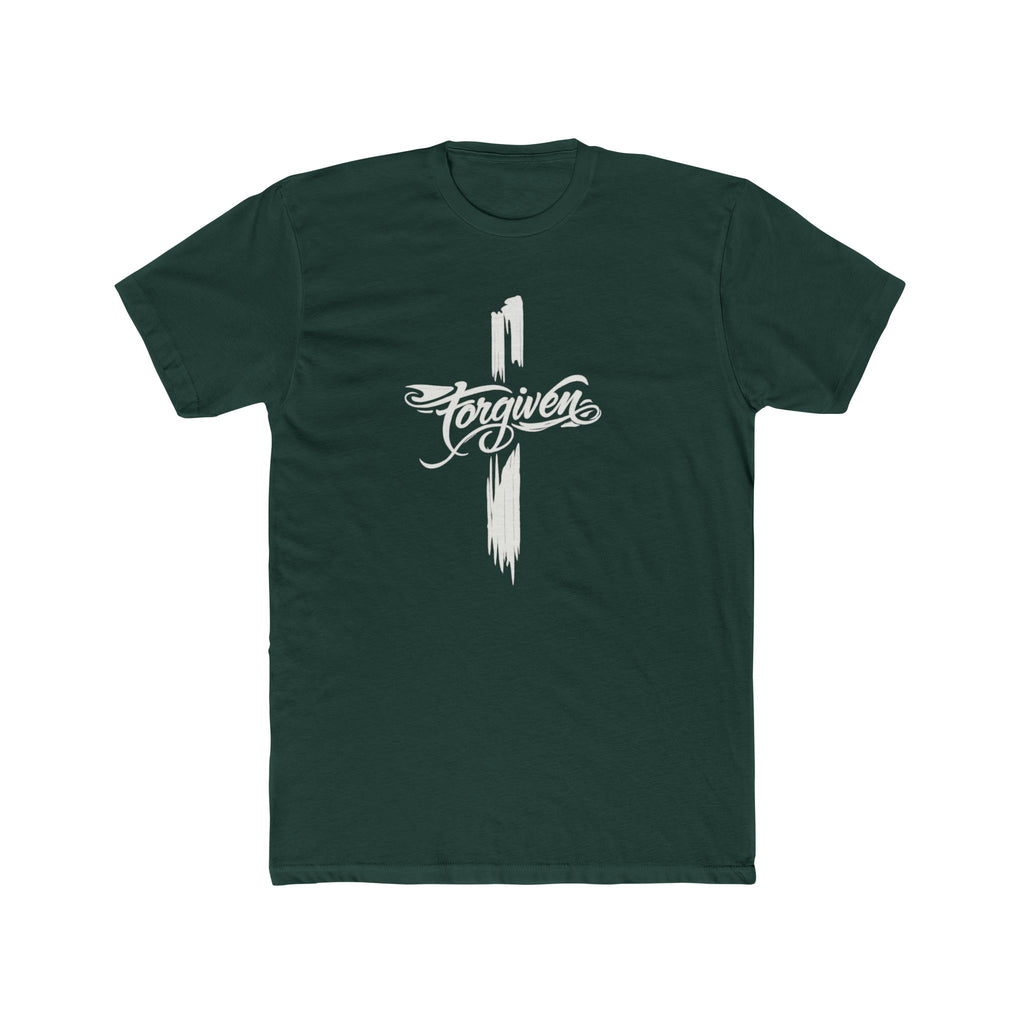 Faith Cross Script T-Shirt | Religious Christian Tee