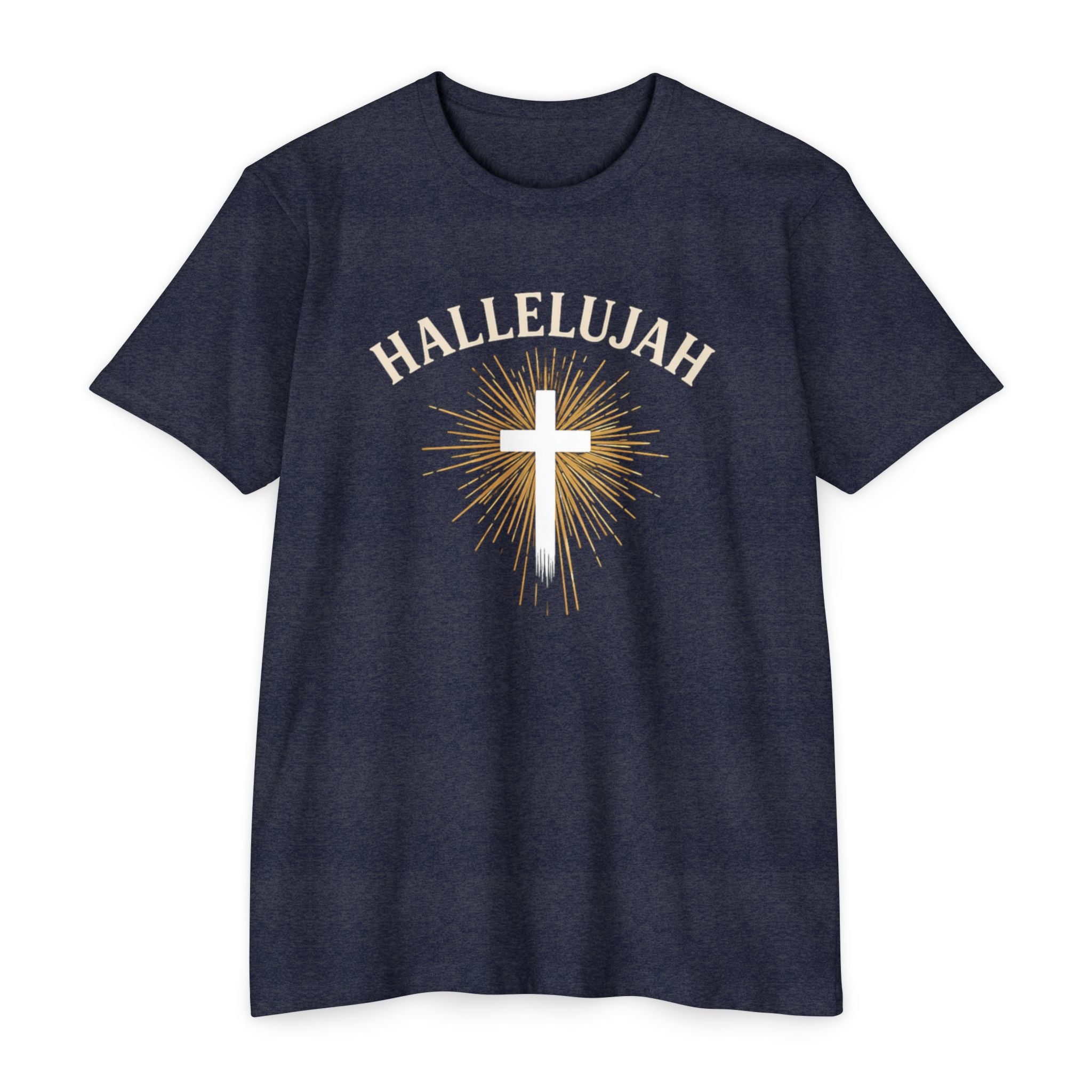 Womens Christian Hallelujah Cross T-Shirt