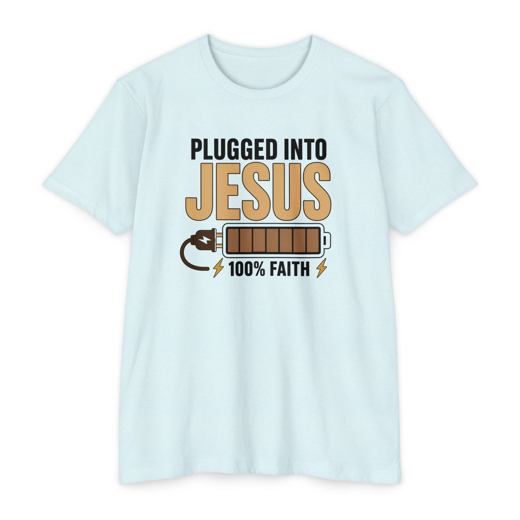 Womens Plugged Into Jesus T-Shirt |