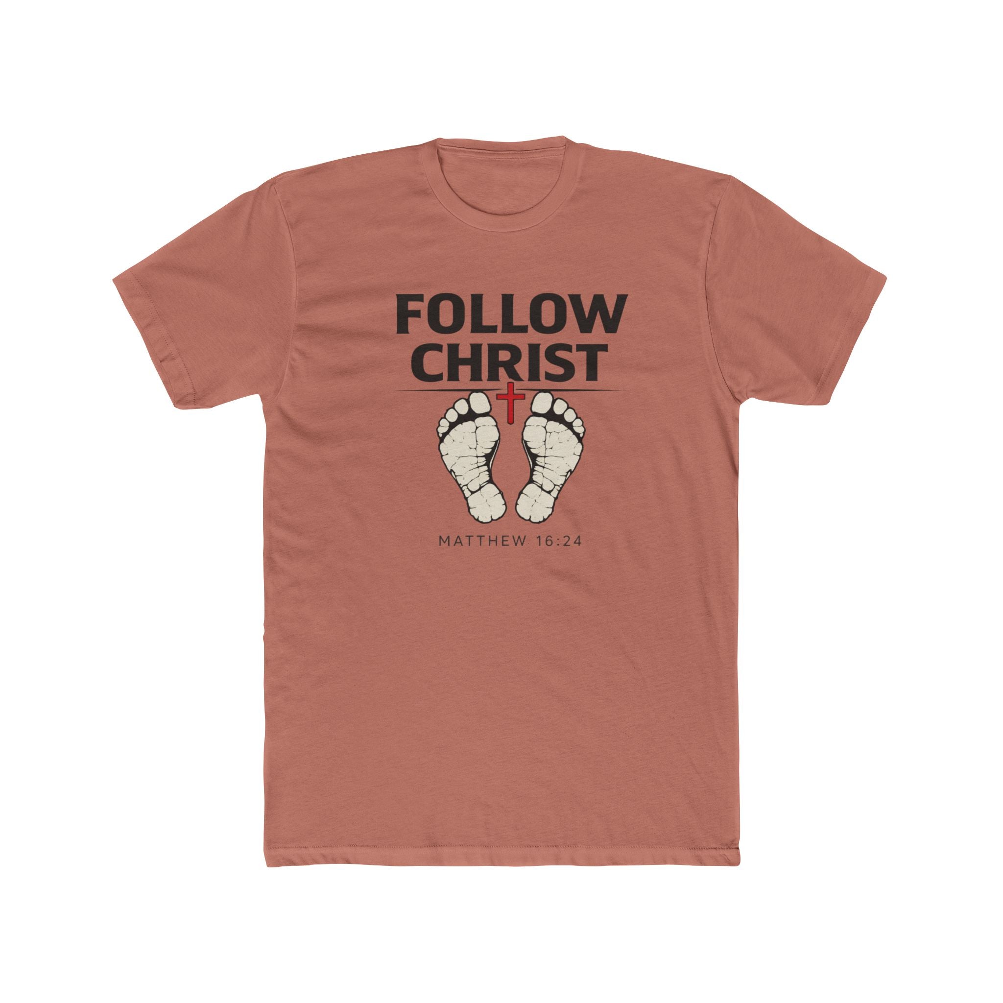 Follow Christ T‑Shirt — Matthew 16:24 Christian Faith Tee