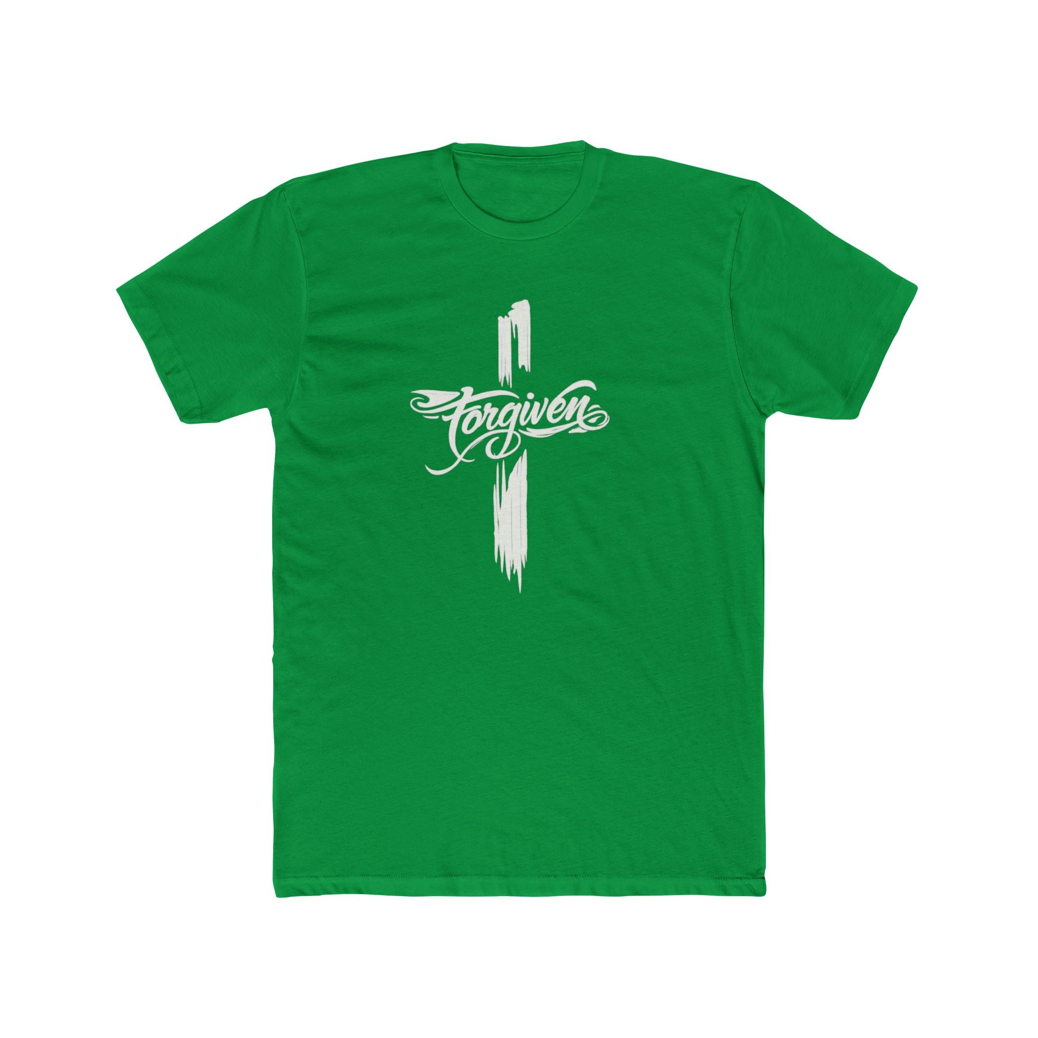 Faith Cross Script T-Shirt | Religious Christian Tee