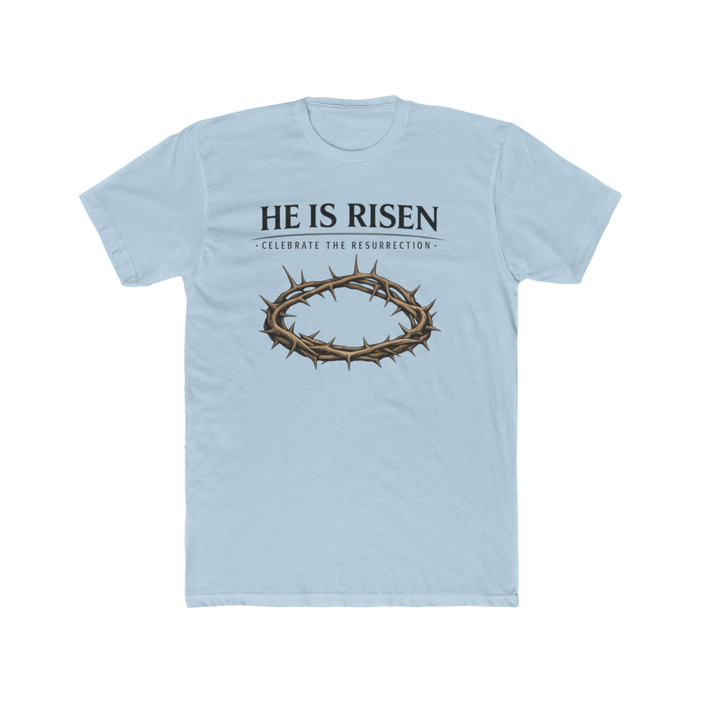 Mens " He is Risen " Christian T-Shirt | Next Level Brand