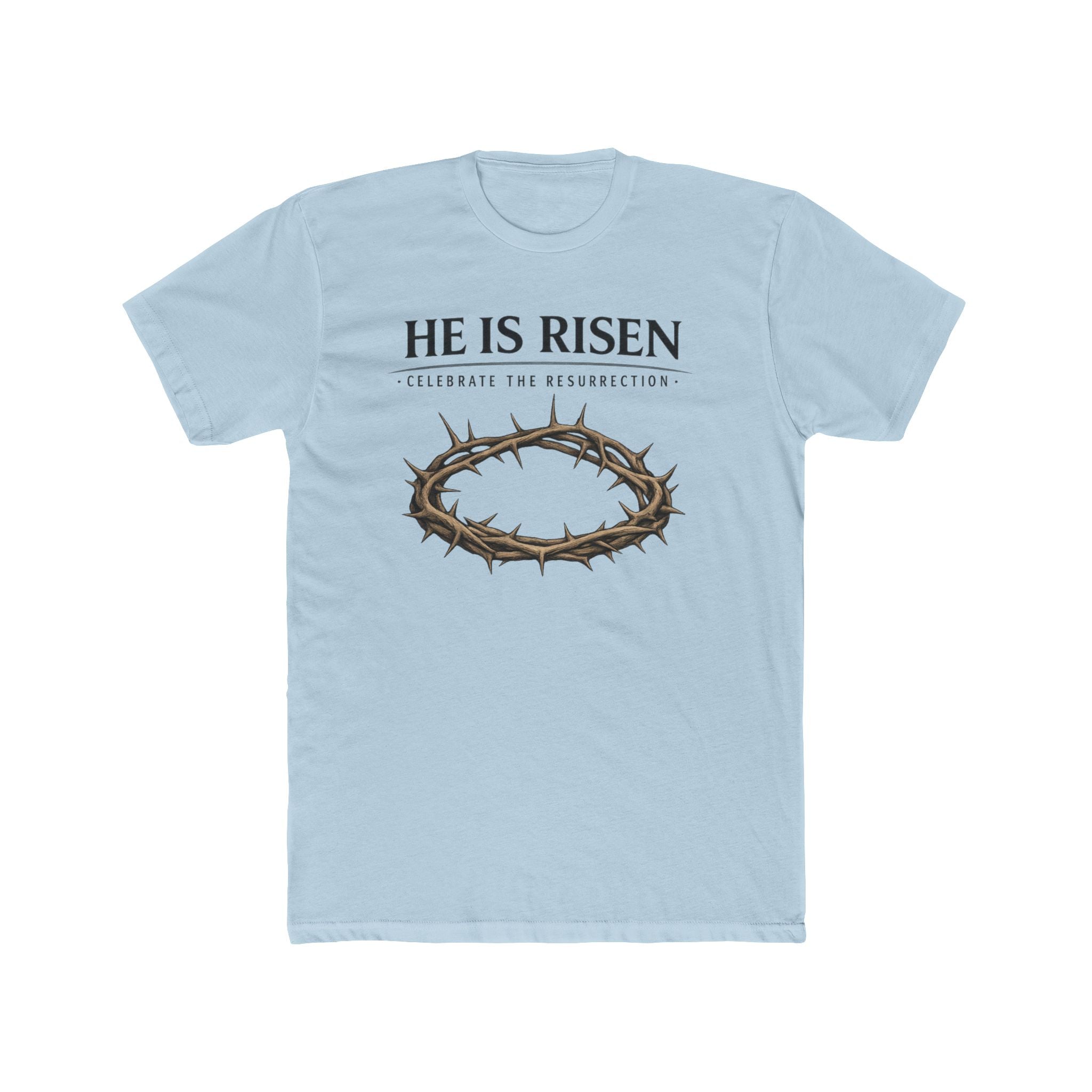 Mens " He is Risen " Christian T-Shirt | Next Level Brand