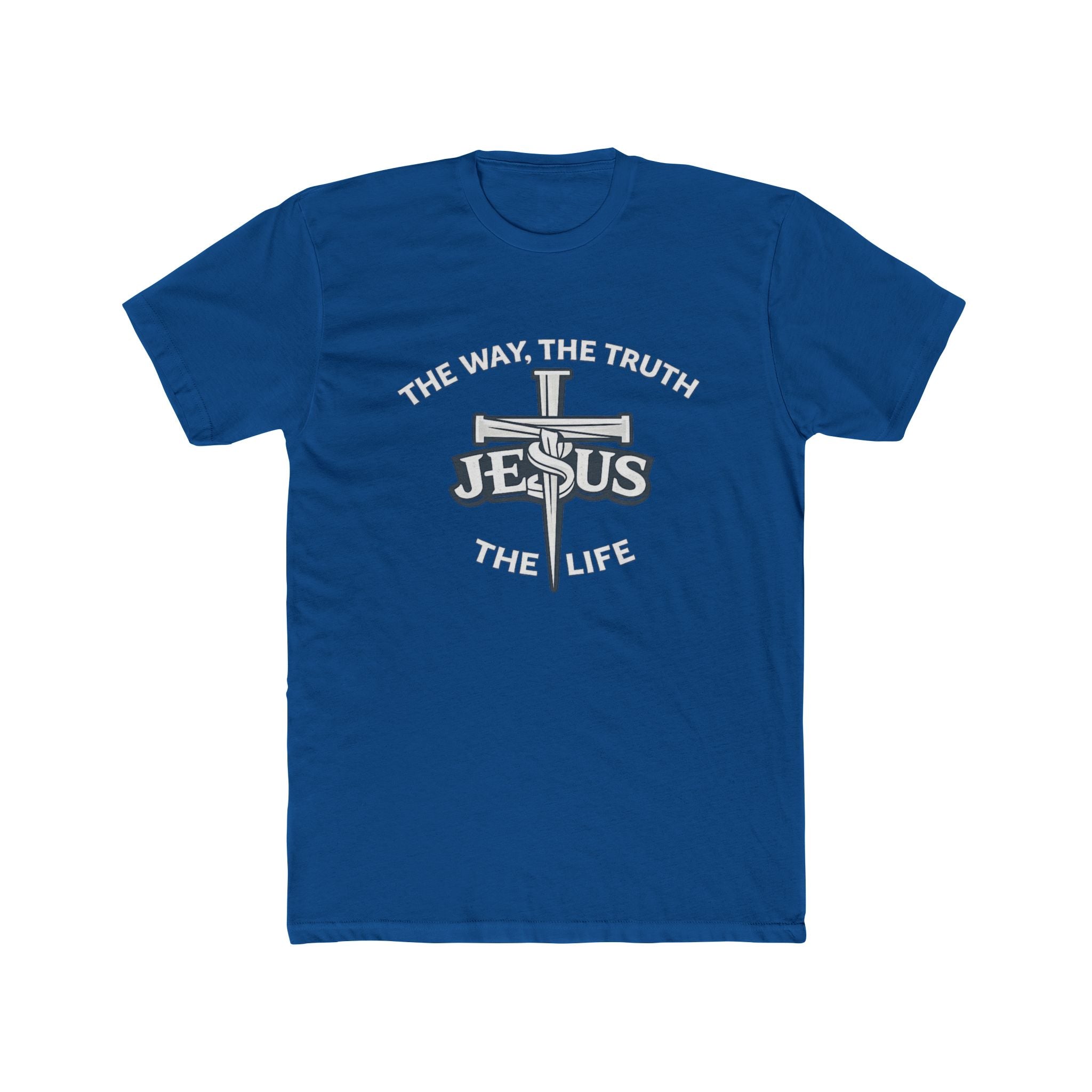 Jesus Cross Design T-Shirt | The Way The Truth & Life Christian Tee