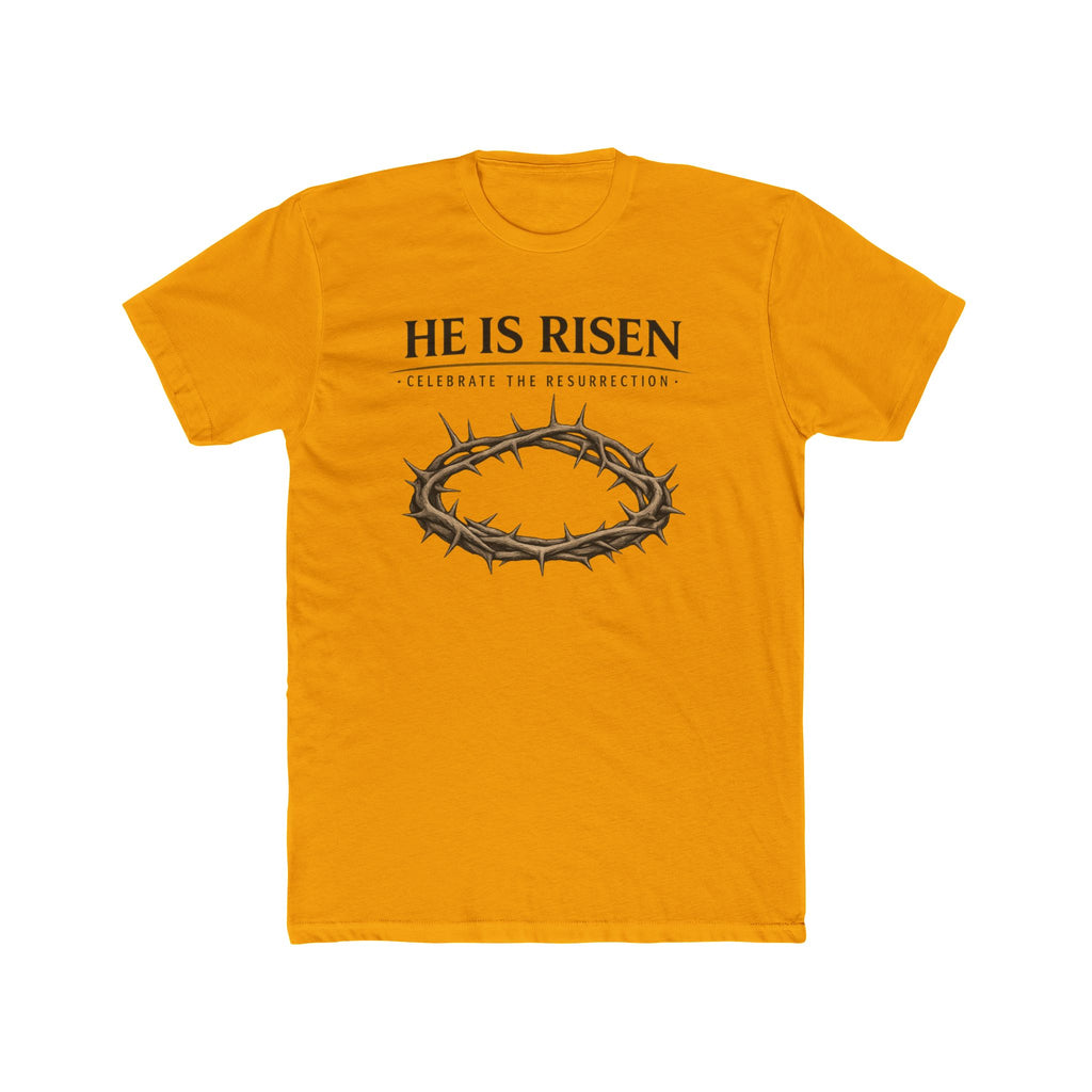 Mens " He is Risen " Christian T-Shirt | Next Level Brand
