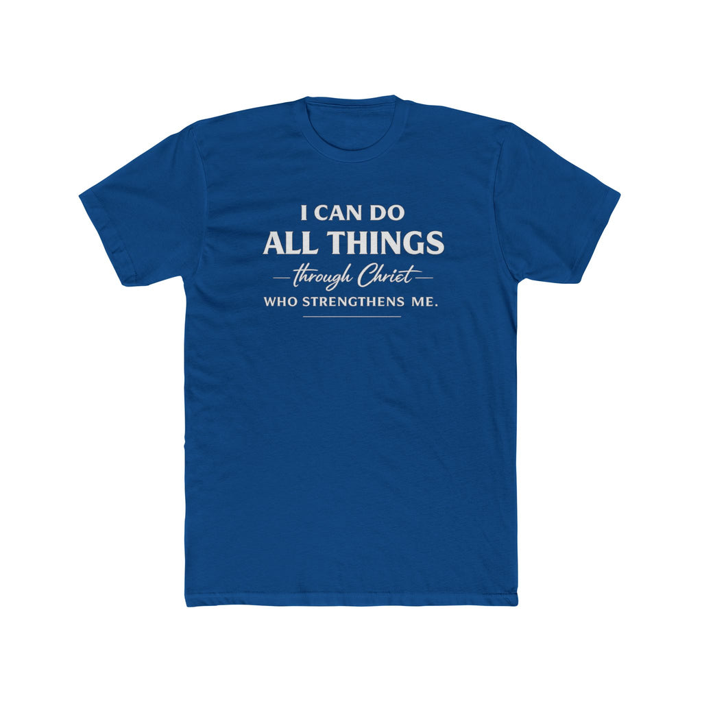 I Can Do All Things Christian Shirt | Crew Tee, Faith Typography