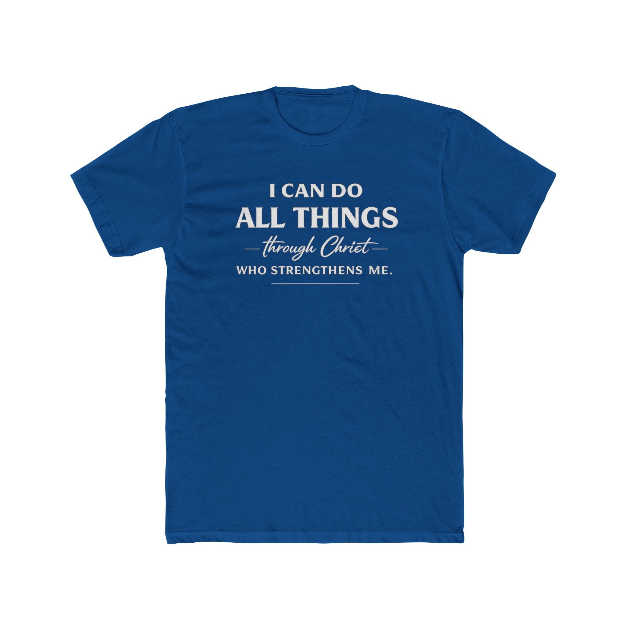 I Can Do All Things Christian Shirt | Crew Tee, Faith Typography
