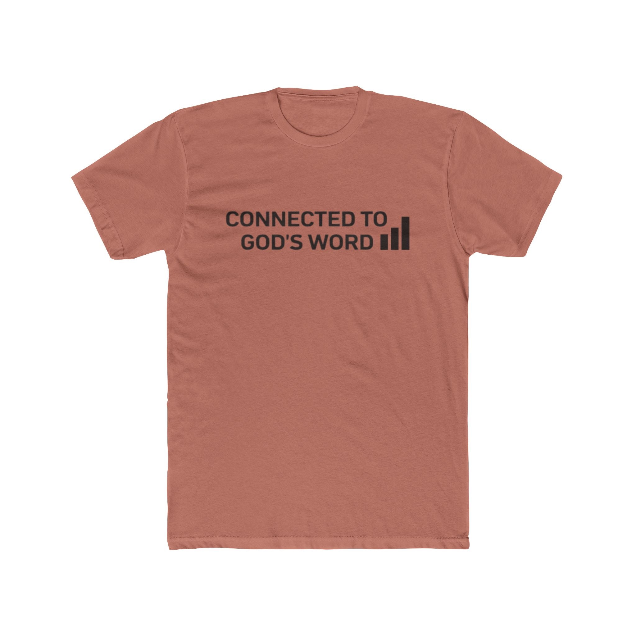 Connected to God's Word | Men Christian Faith Graphic Shirt