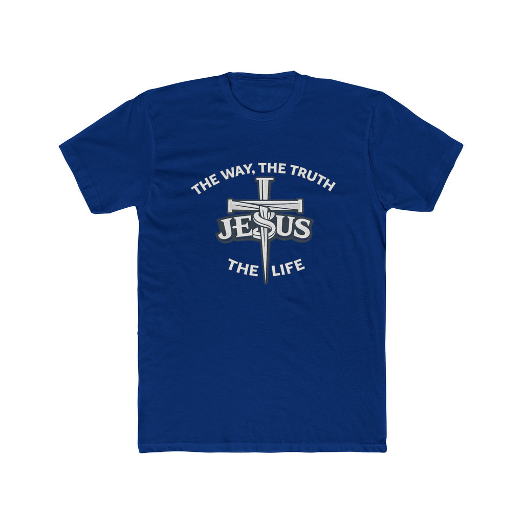 Jesus Cross Design T-Shirt | The Way The Truth & Life Christian Tee