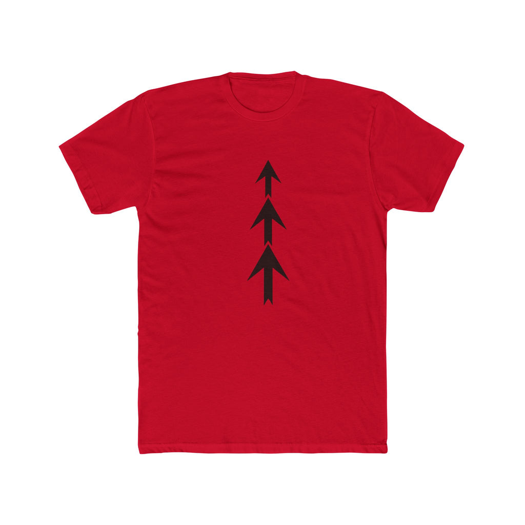 Triple Arrow Vertical Tee | Minimal Geometric Arrow Shirt