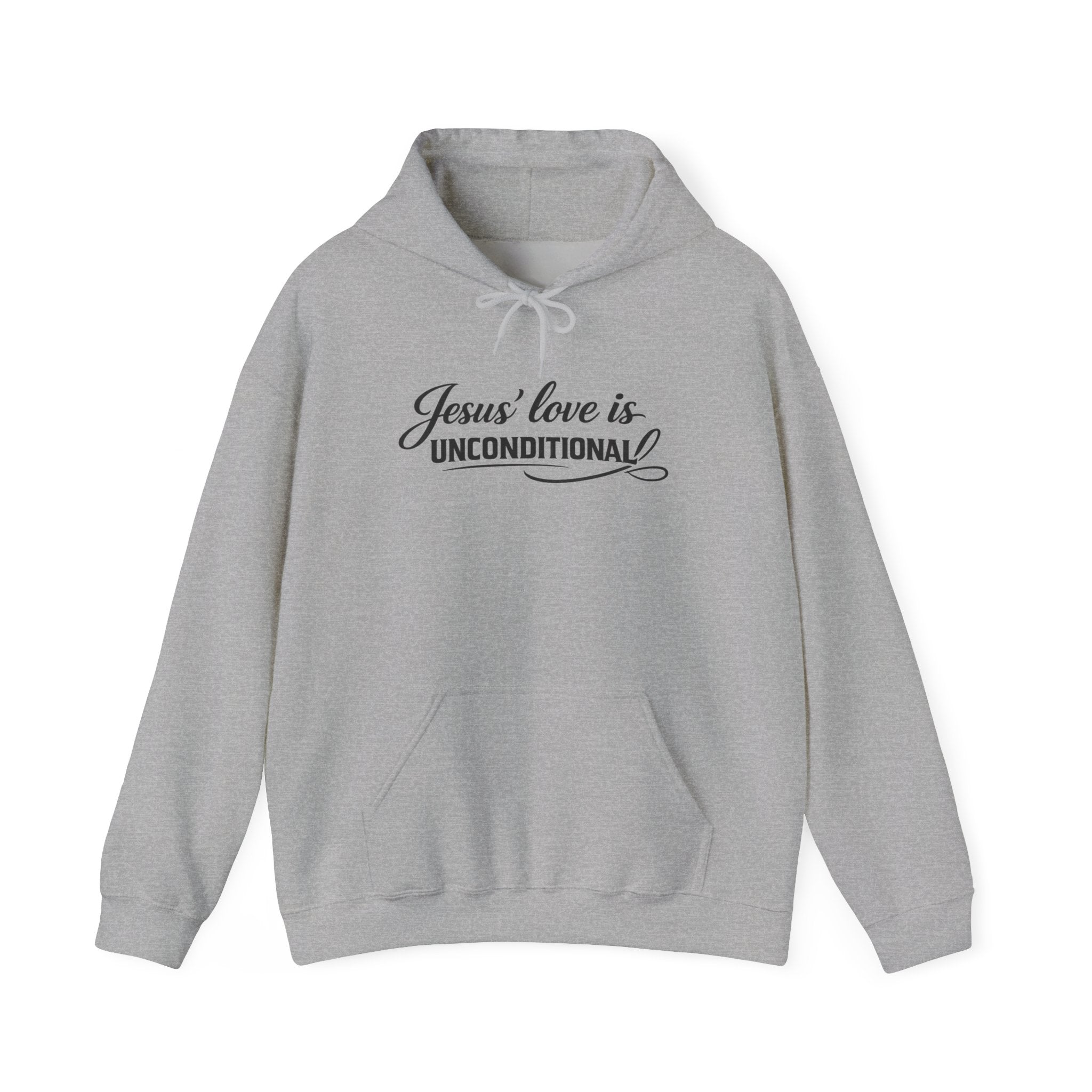 Jesus' Love Is Unconditional Hoodie — Christian Faith Pullover