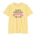 Womens God's Compassions Are New T-shirt | Floral Scripture Design