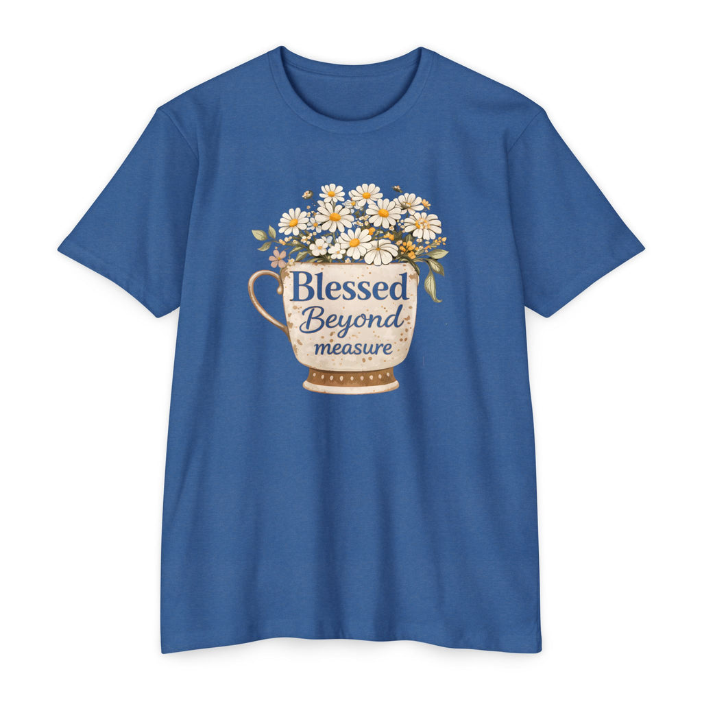 T-Shirt — "Blessed Beyond Measure" Floral Bouquet Tee