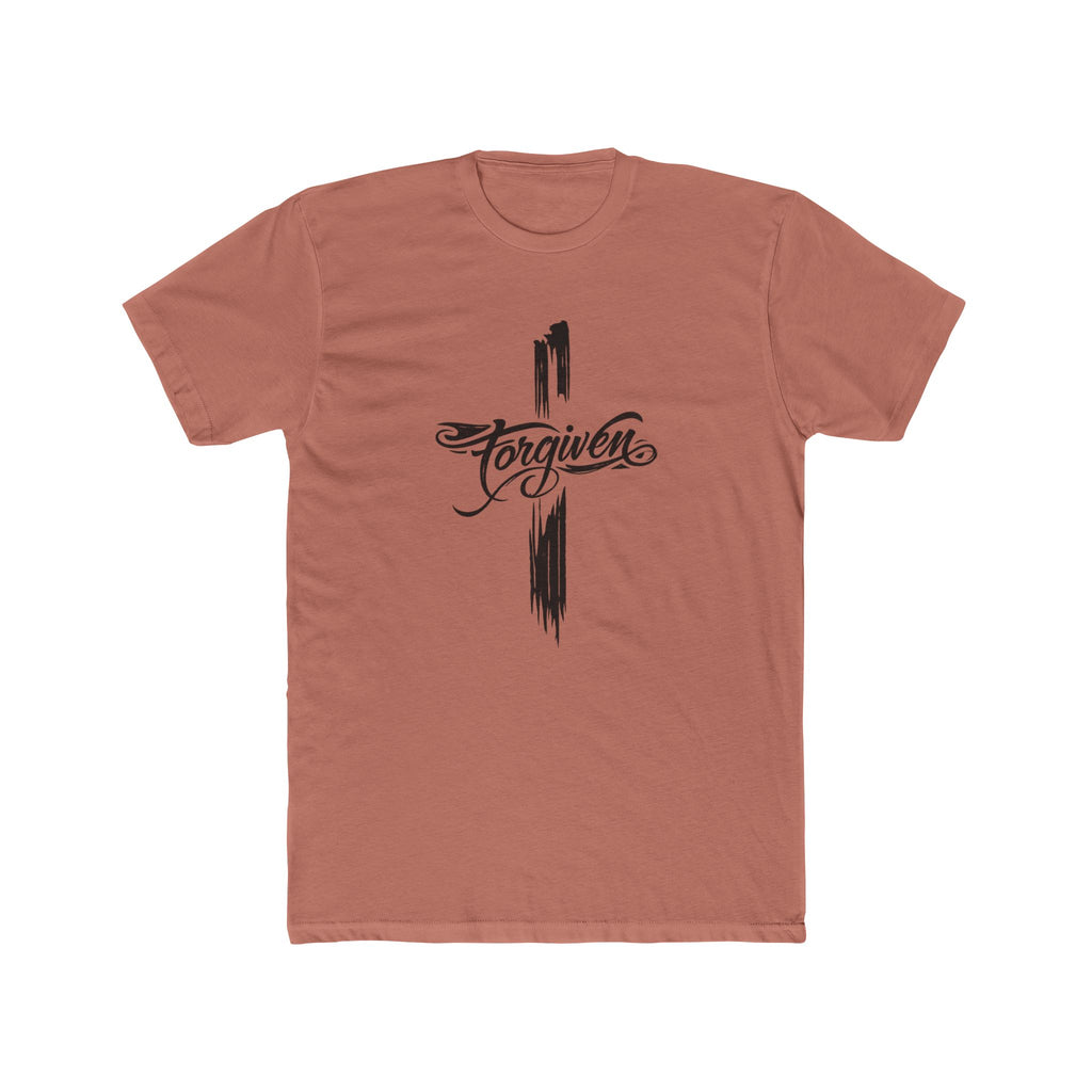 Forgiven Script Cross Tee | Faith Christian Religious Shirt