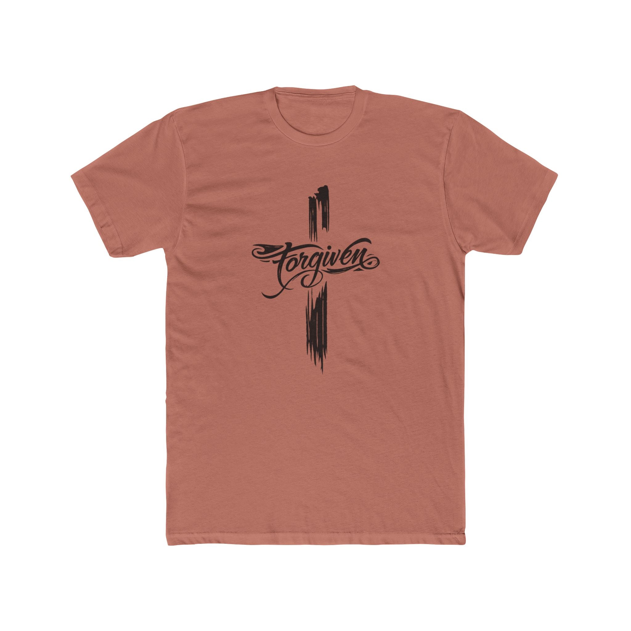 Forgiven Script Cross Tee | Faith Christian Religious Shirt