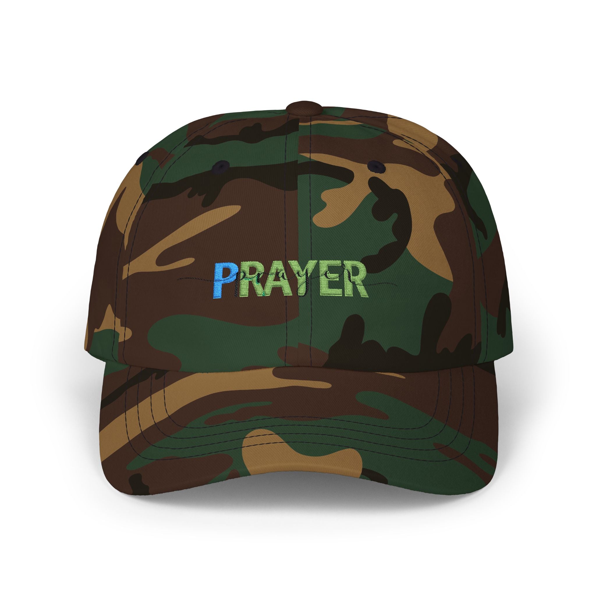 Prayer Dad Cap — Embroidered Floral 'PRAYER' Baseball Hat