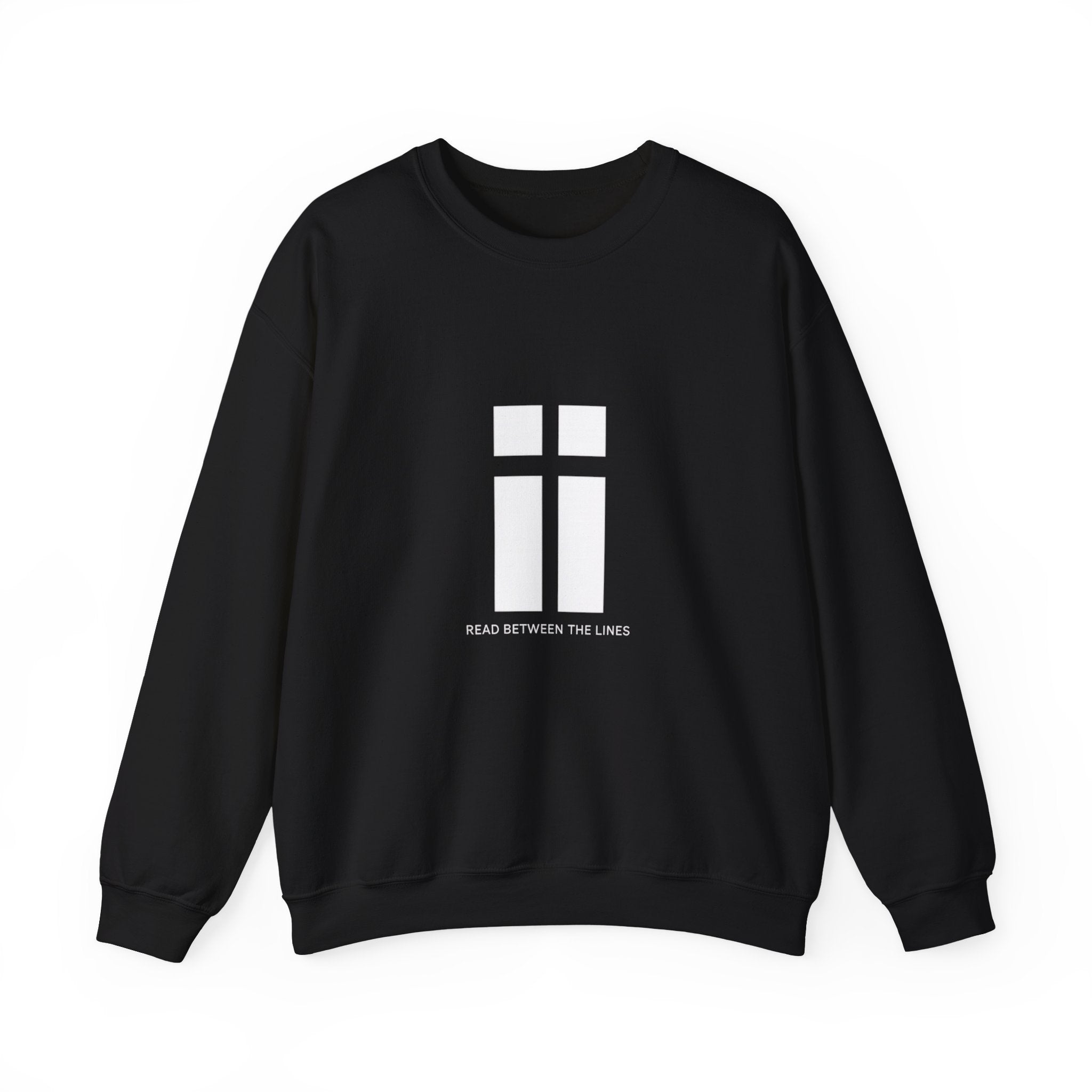 Womens Minimalist 'Read Between The Lines' Crewneck Sweatshirt