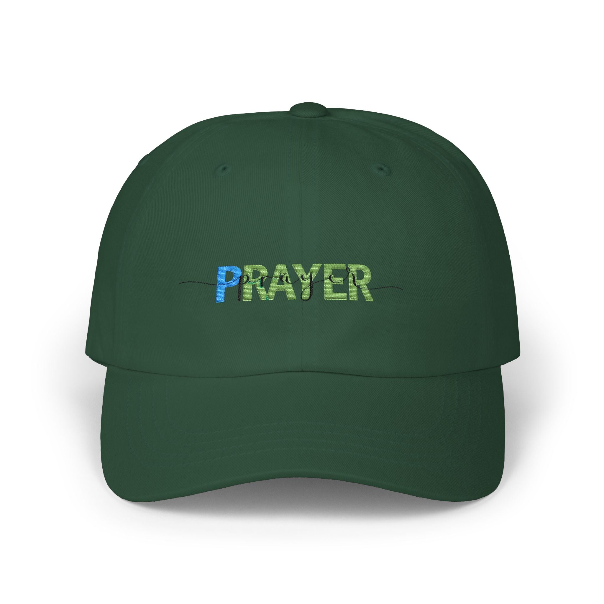 Prayer Dad Cap — Embroidered Floral 'PRAYER' Baseball Hat
