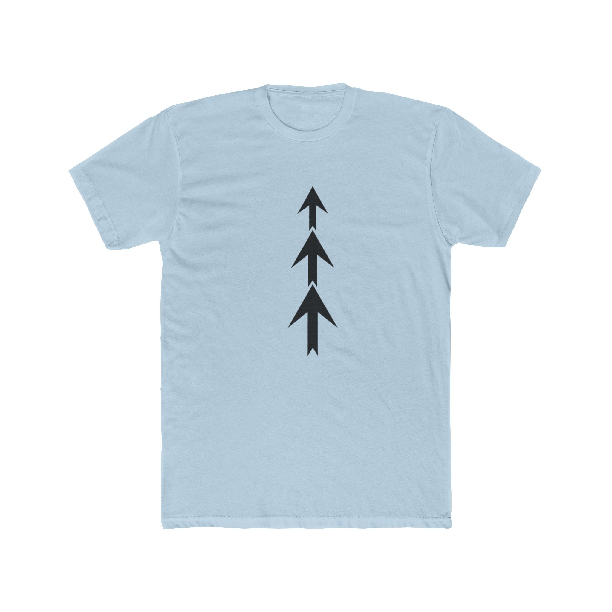 Triple Arrow Vertical Tee | Minimal Geometric Arrow Shirt