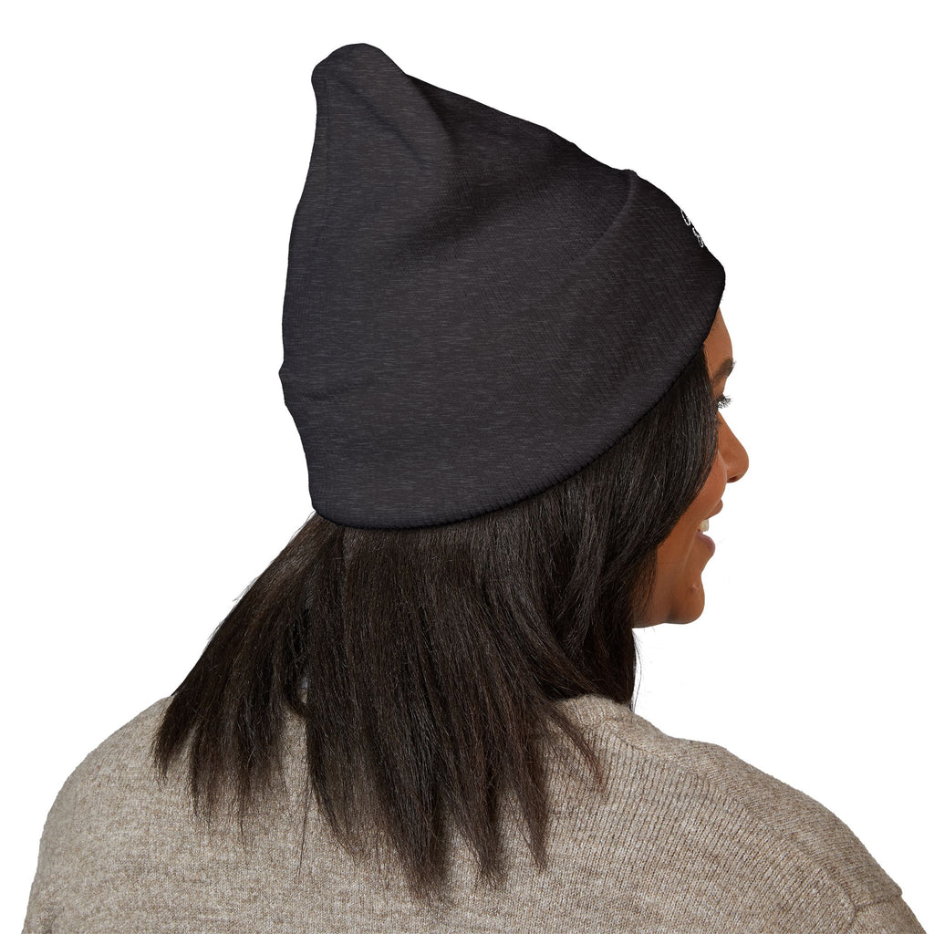 Embroidered Classic Cuffed Beanie — Minimal Script Logo