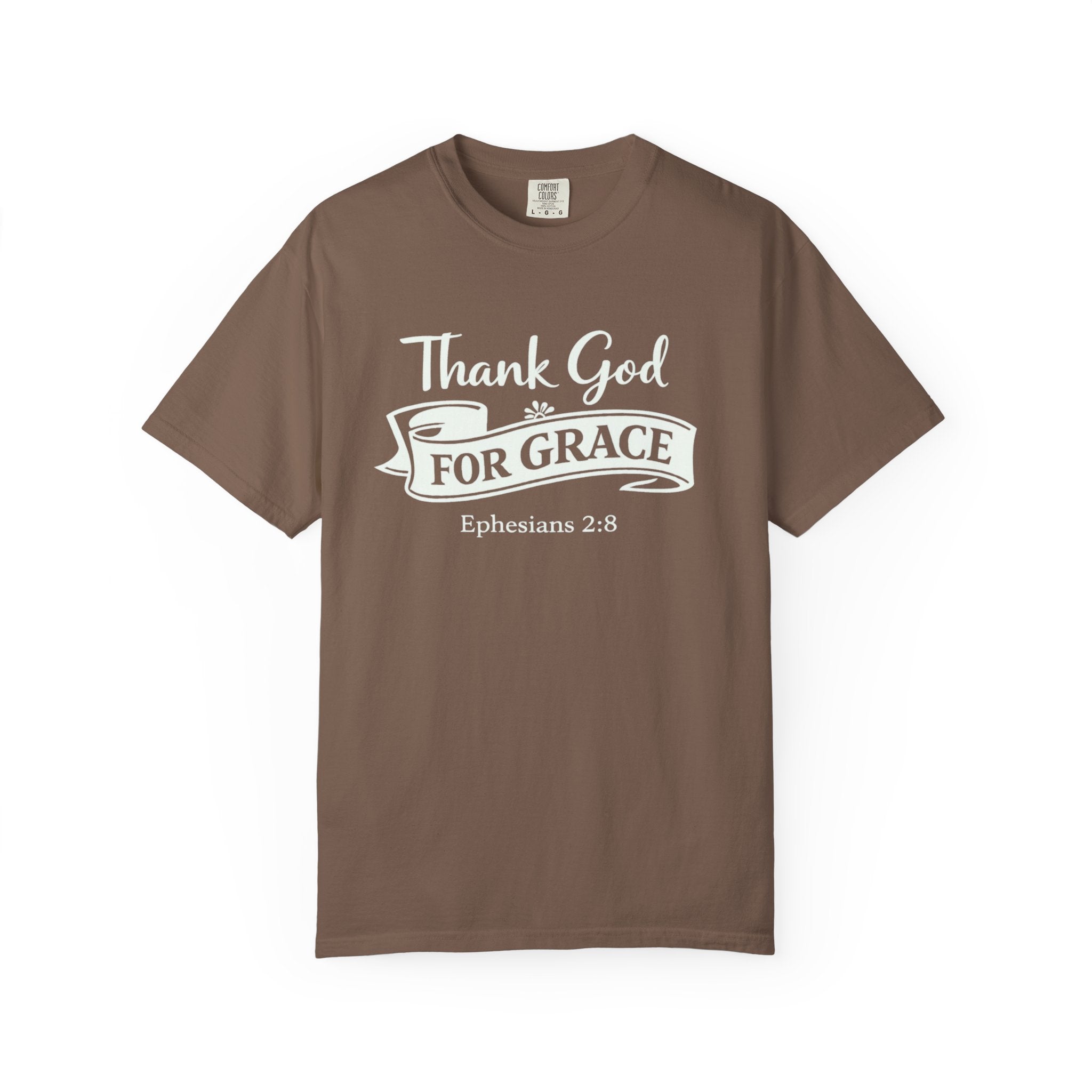 Thank God For Grace T-Shirt — Christian Faith Graphic Tee (Ephesians 2:8)
