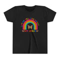 Girls Tee "Let Me Tell You About My Jesus" Rainbow Butterfly Christian Shirt