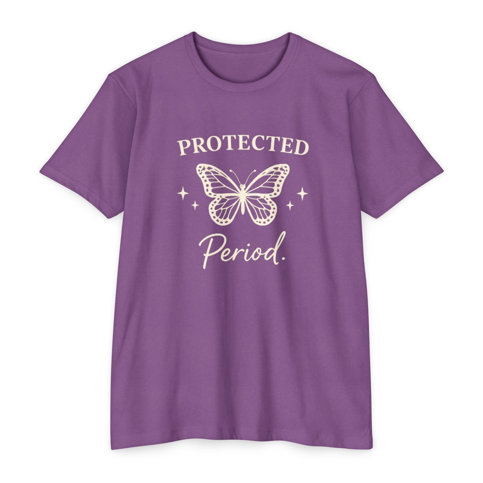Protected Period Tee — Butterfly Graphic Feminist Message T-Shirt