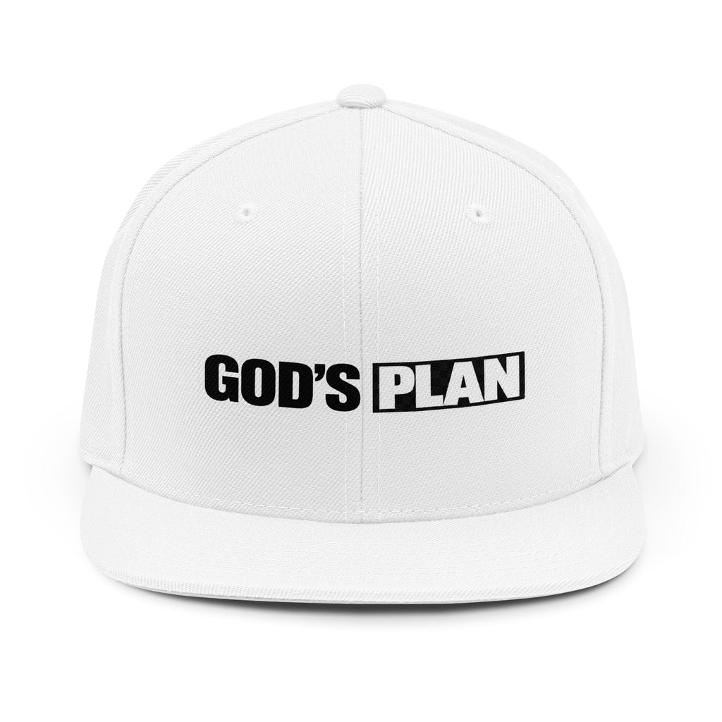 God's Plan Snapback Hat — Religious Baseball Cap with Bold Text