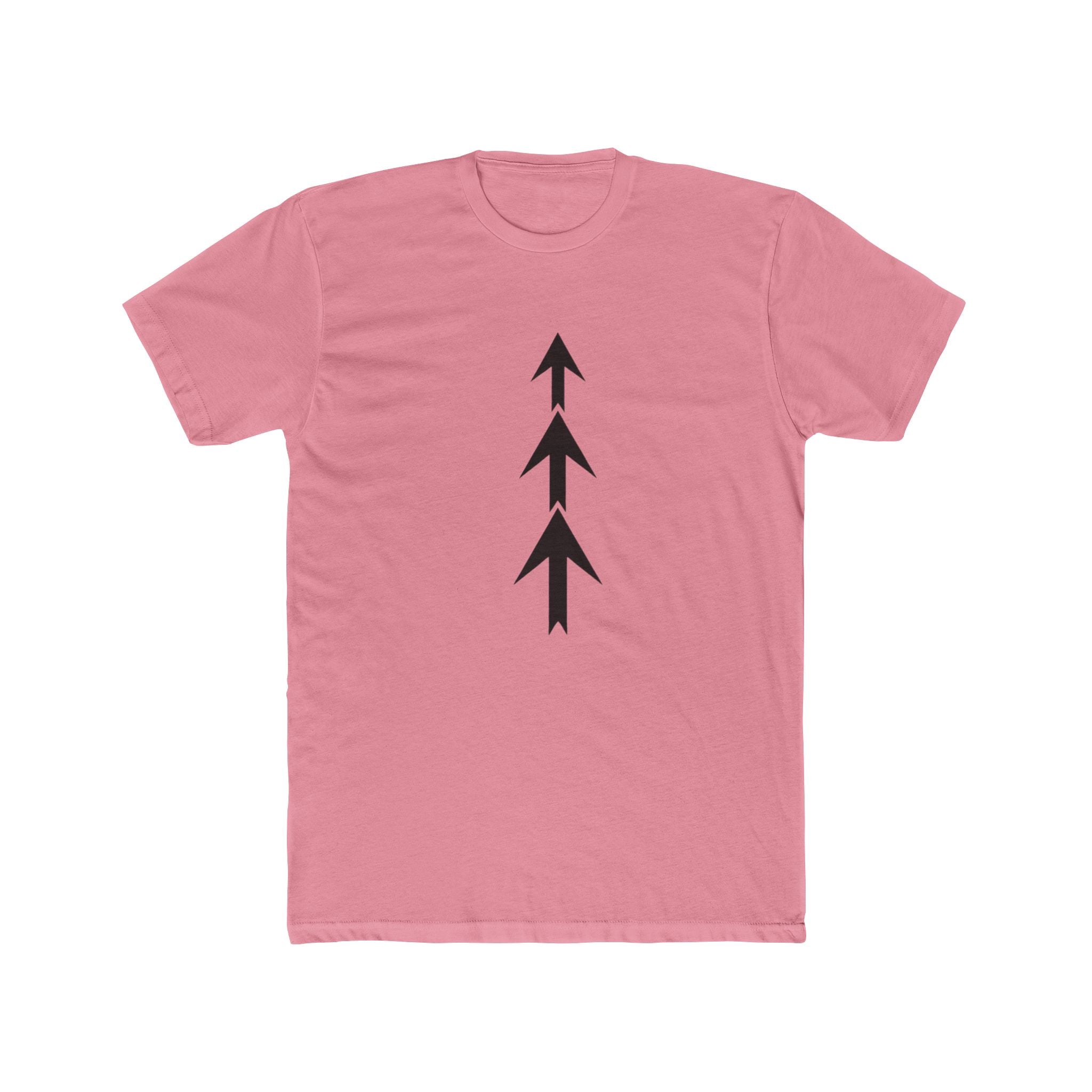 Triple Arrow Vertical Tee | Minimal Geometric Arrow Shirt