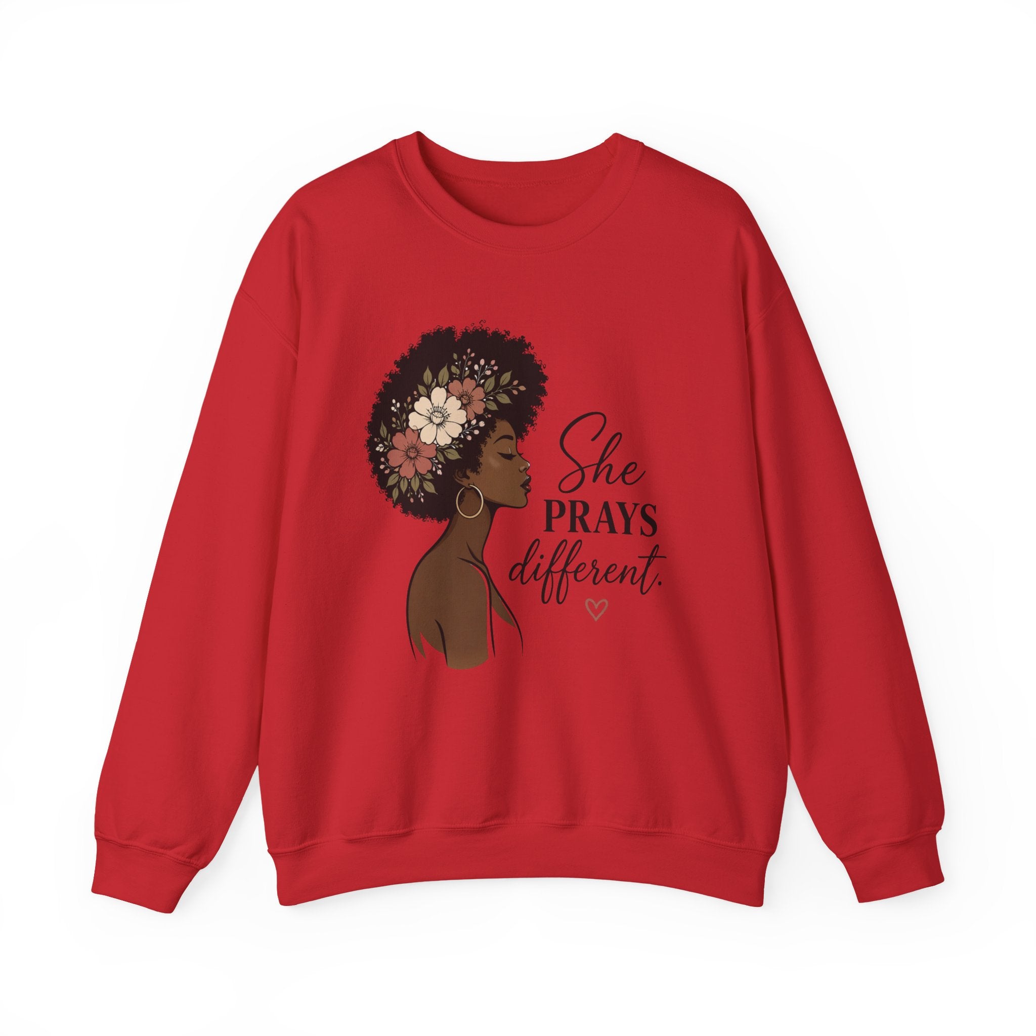 Womens Sweatshirt "She Prays Different"