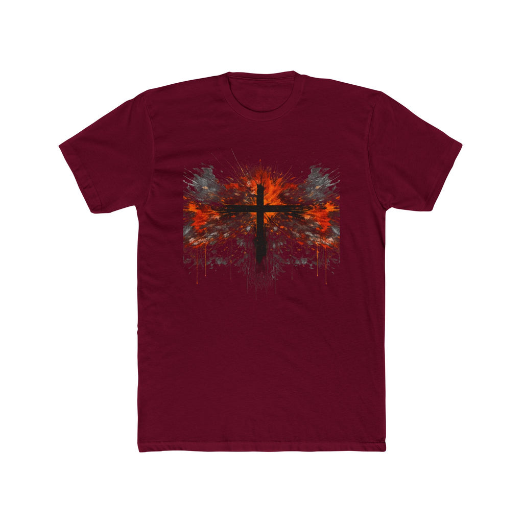 Grunge Cross Graphic Tee | Faith Christian Shirt
