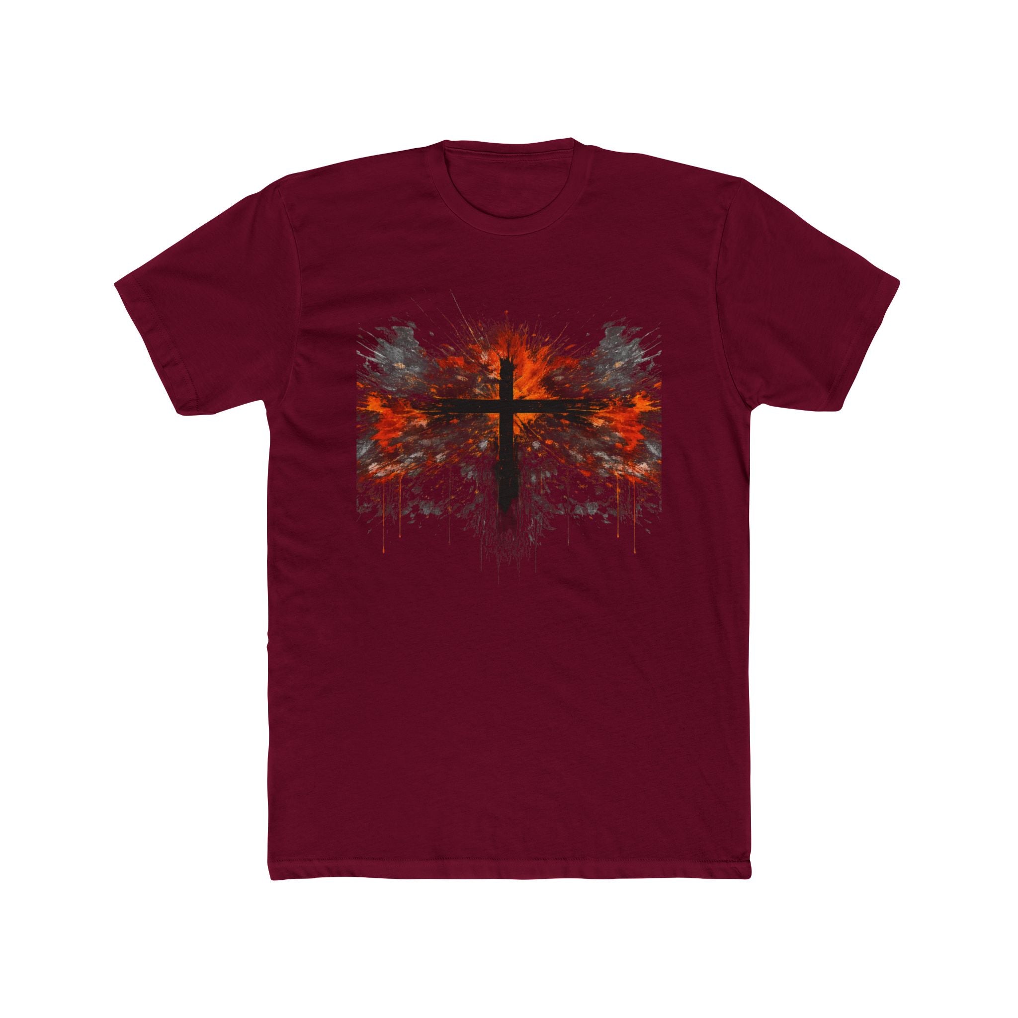 Grunge Cross Graphic Tee | Faith Christian Shirt