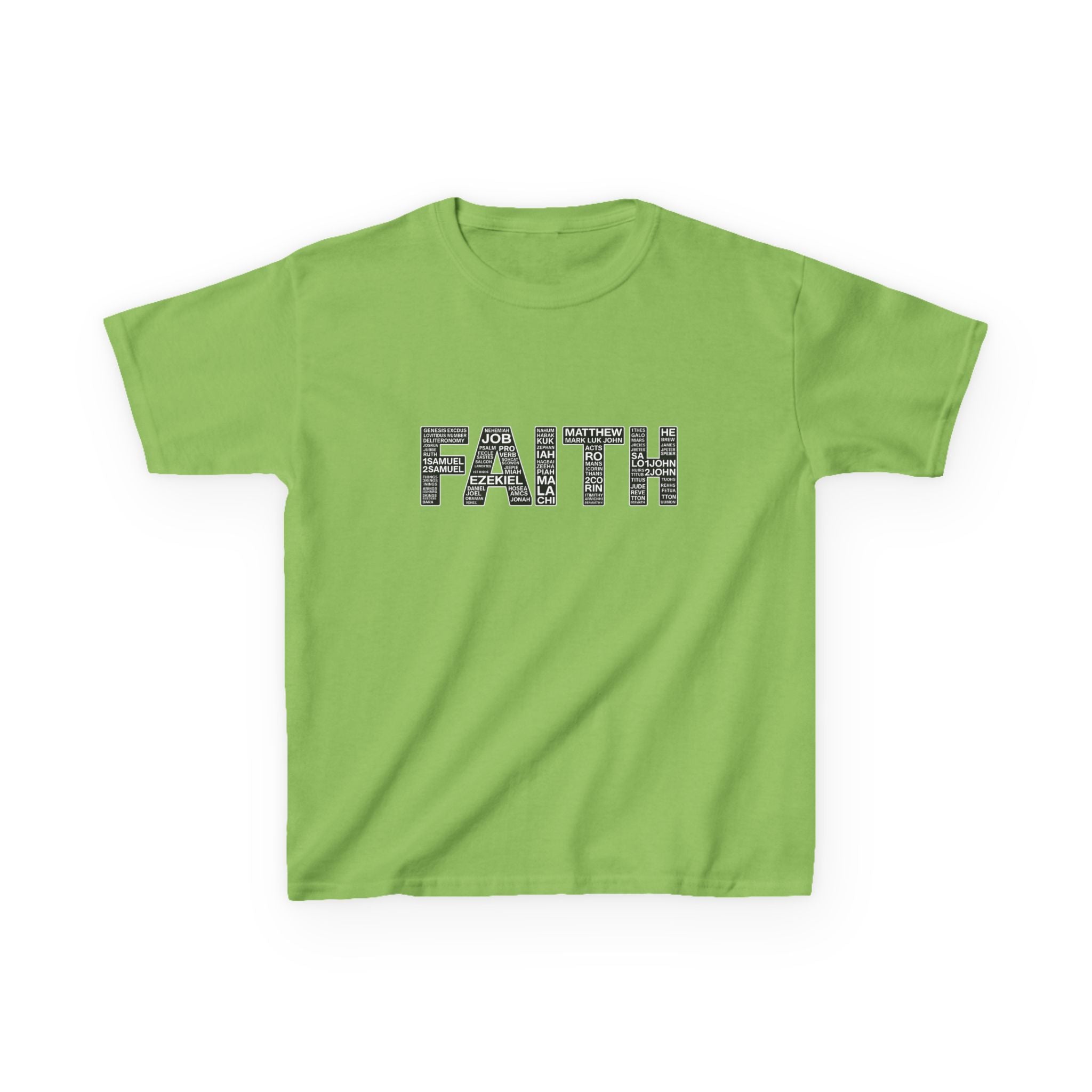 Boys 'FAITH' Graphic Tee — Inspirational Christian Youth Shirt